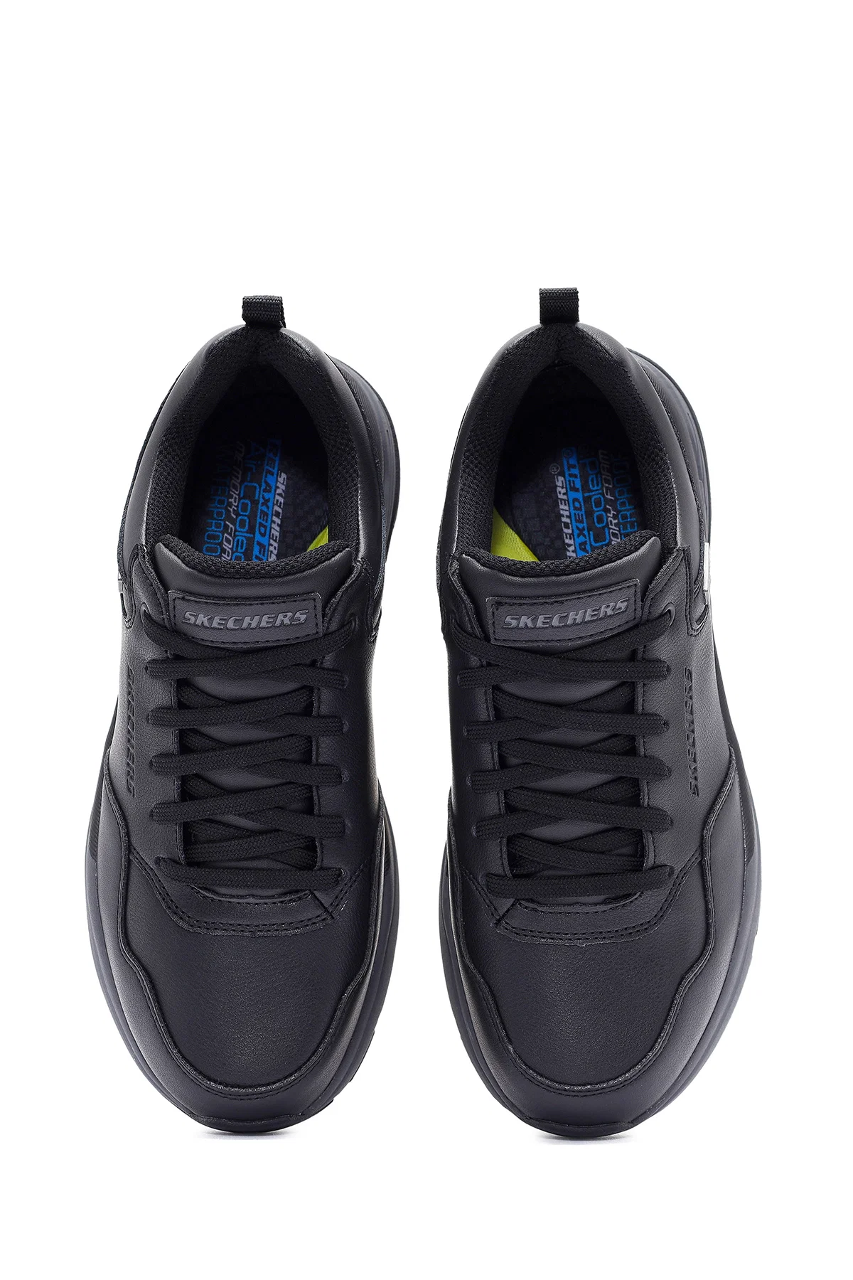 Skechers Erkek Siyah Bengao Bağcıklı Deri Sneaker - Image 7