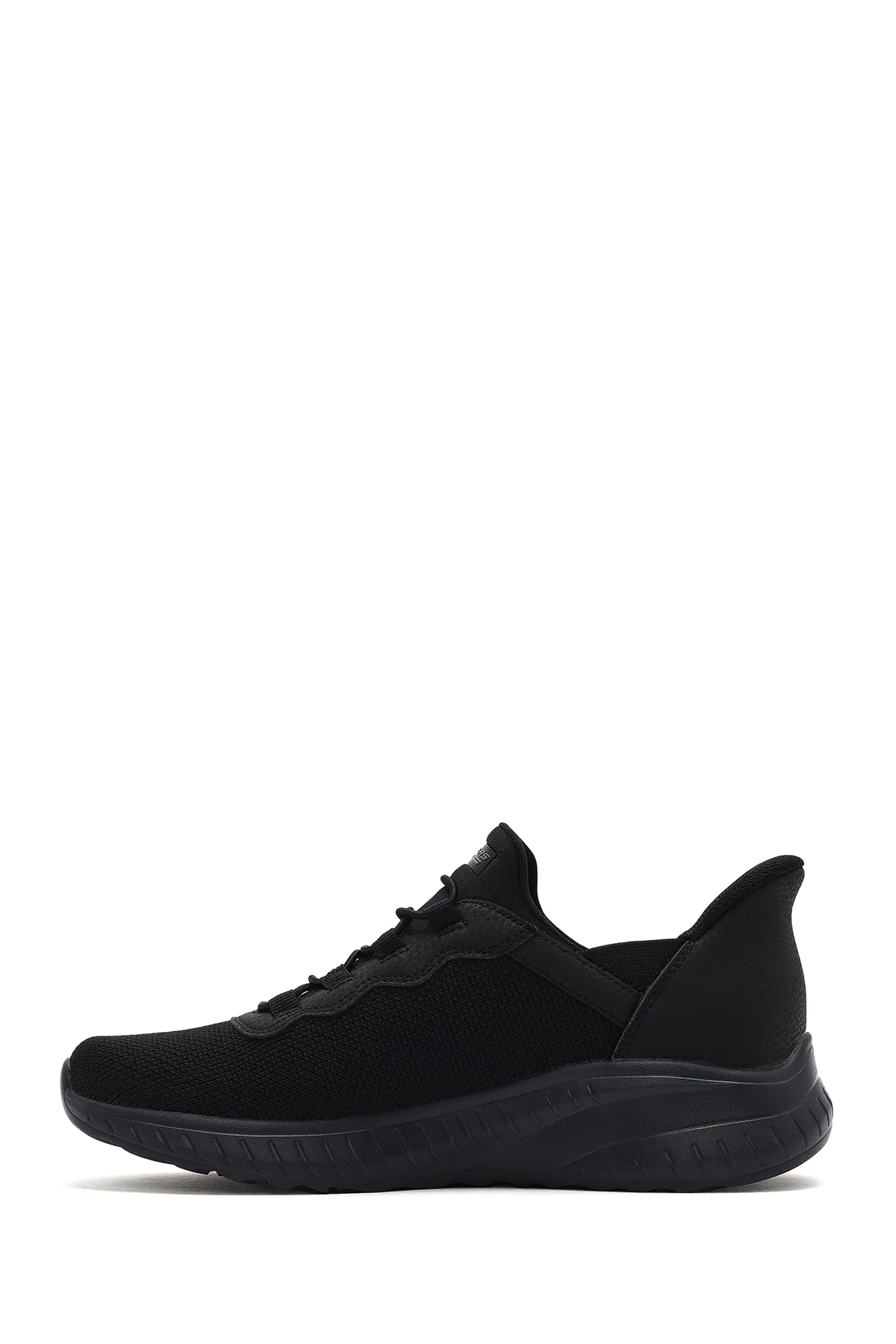 Skechers Erkek Siyah Bobs Squad Bağcıklı Kalın Tabanlı Kumaş Sneaker - Image 2