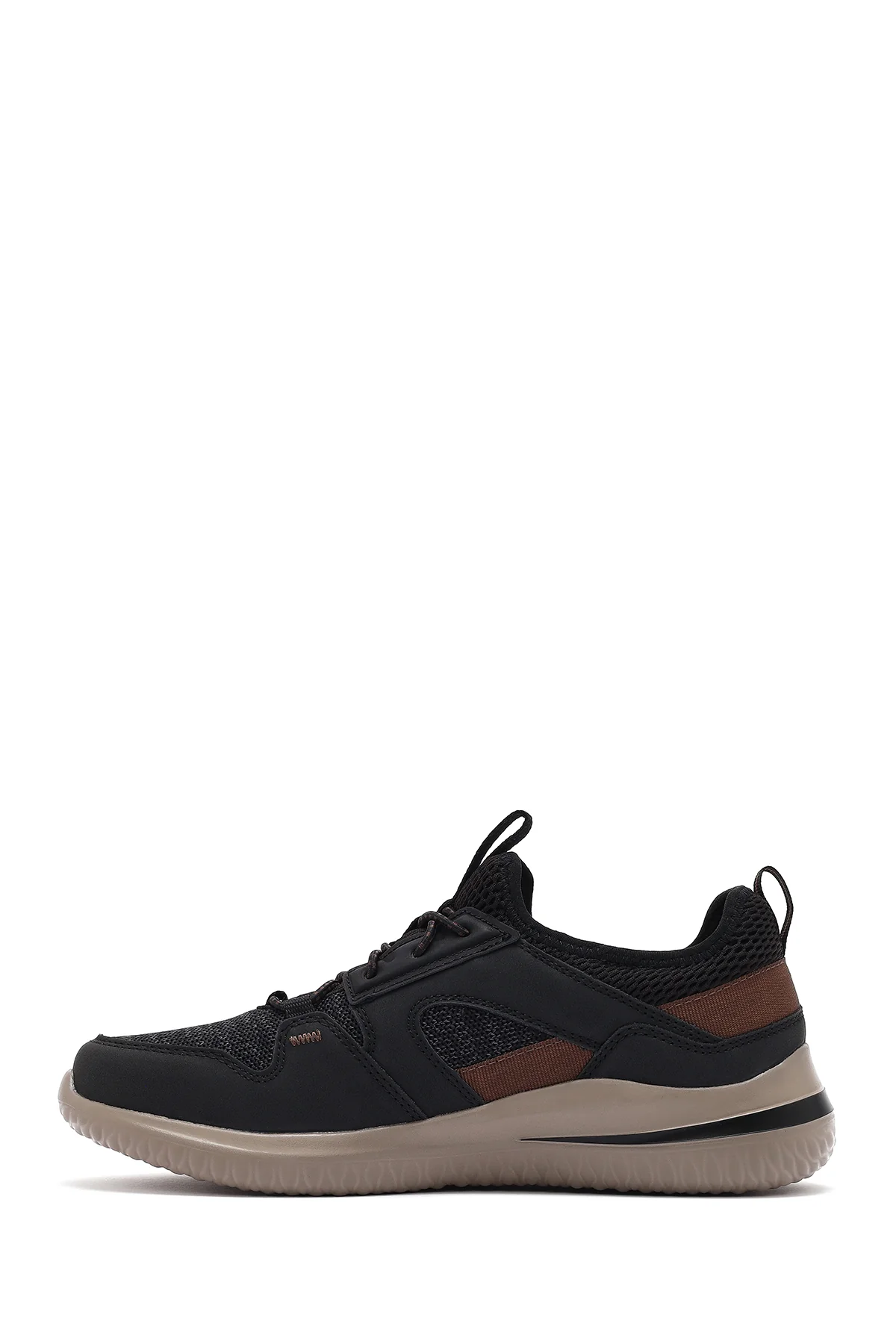 Skechers Erkek Siyah Delson 3.0 Kumaş Sneaker - Image 2