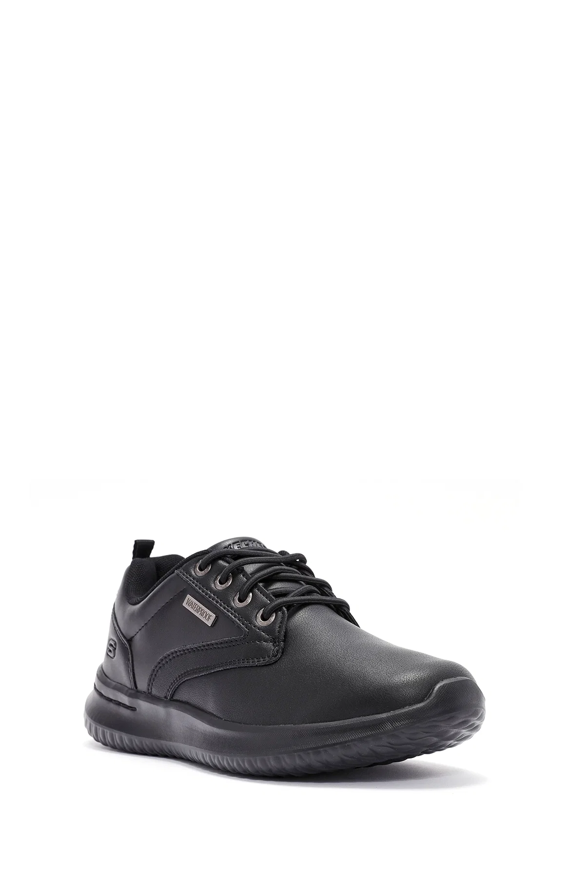 Skechers Erkek siyah Delson - Antigo Bağcıklı Deri Sneaker - Image 6