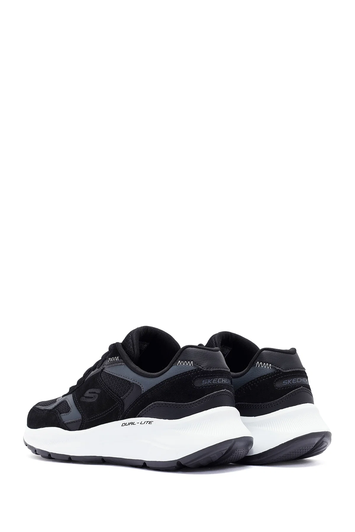 Skechers Erkek Siyah Equalizer Bağcıklı Kalın Tabanlı Sneaker - Image 5