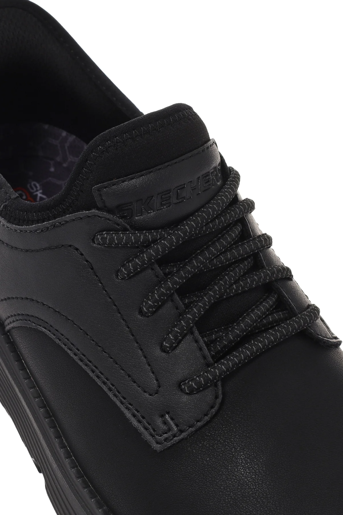 Skechers Erkek Siyah Gervin Deri Sneaker - Image 10