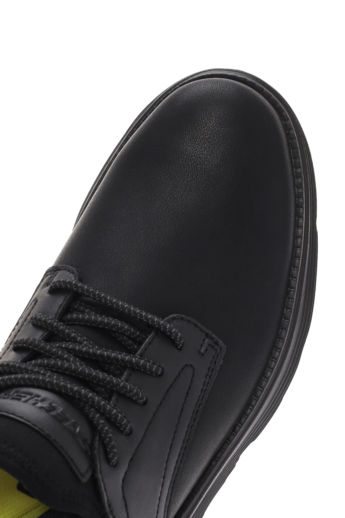 Skechers Erkek Siyah Gervin Deri Sneaker - Image 11