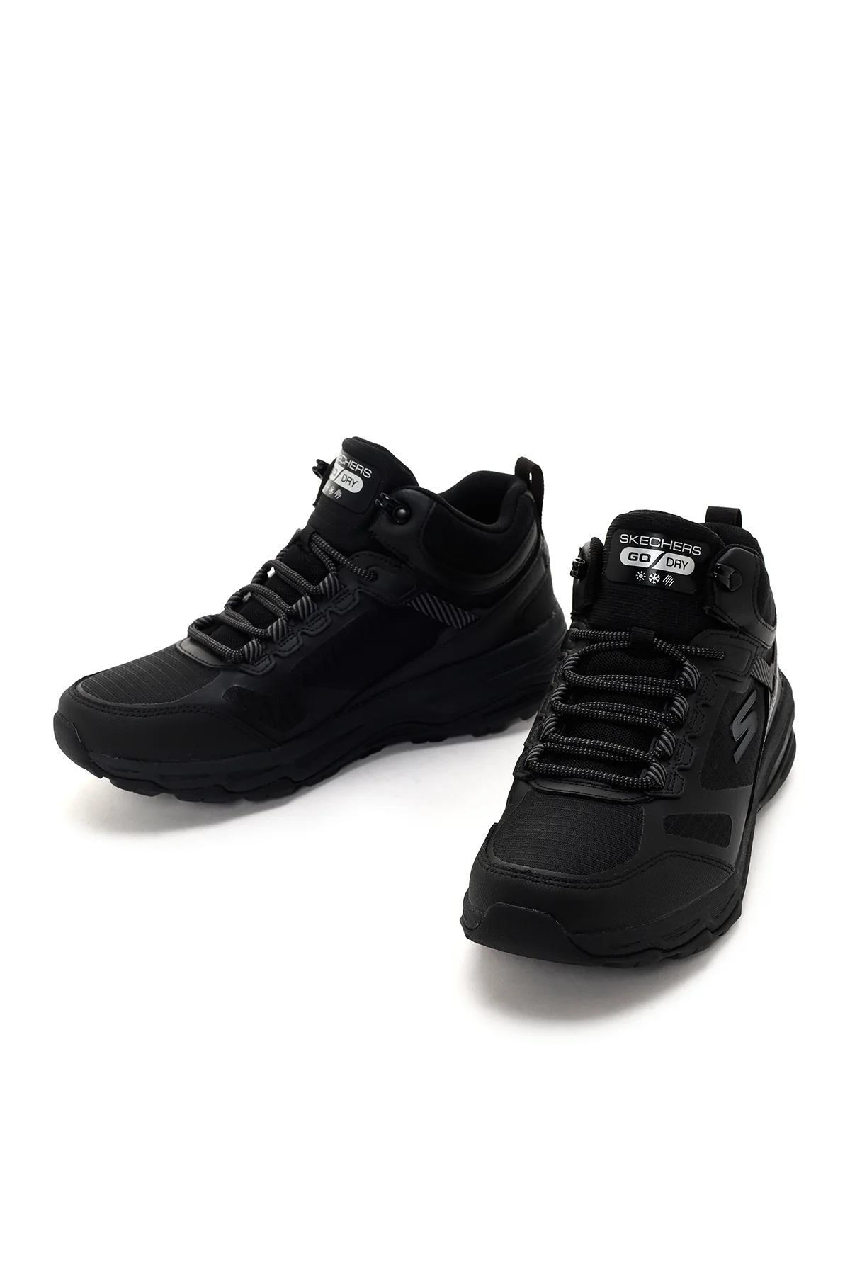 Skechers Erkek Siyah Go Run Trail Altitude-Water Kalın Tabanlı Sneaker - Image 3