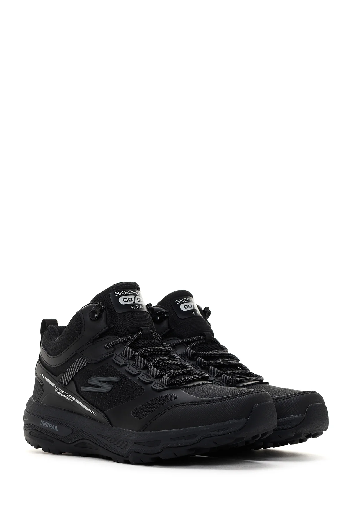 Skechers Erkek Siyah Go Run Trail Altitude-Water Kalın Tabanlı Sneaker - Image 4