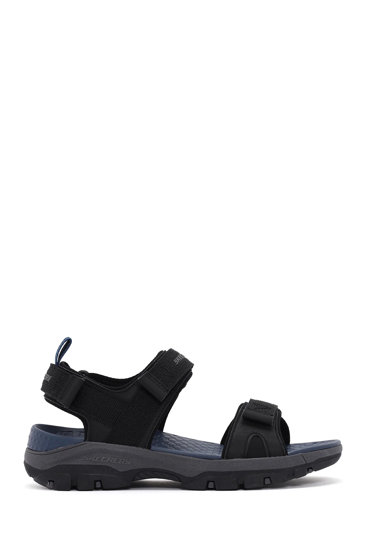 Skechers Erkek Siyah Tresmen - Ryer Kumaş Sandalet