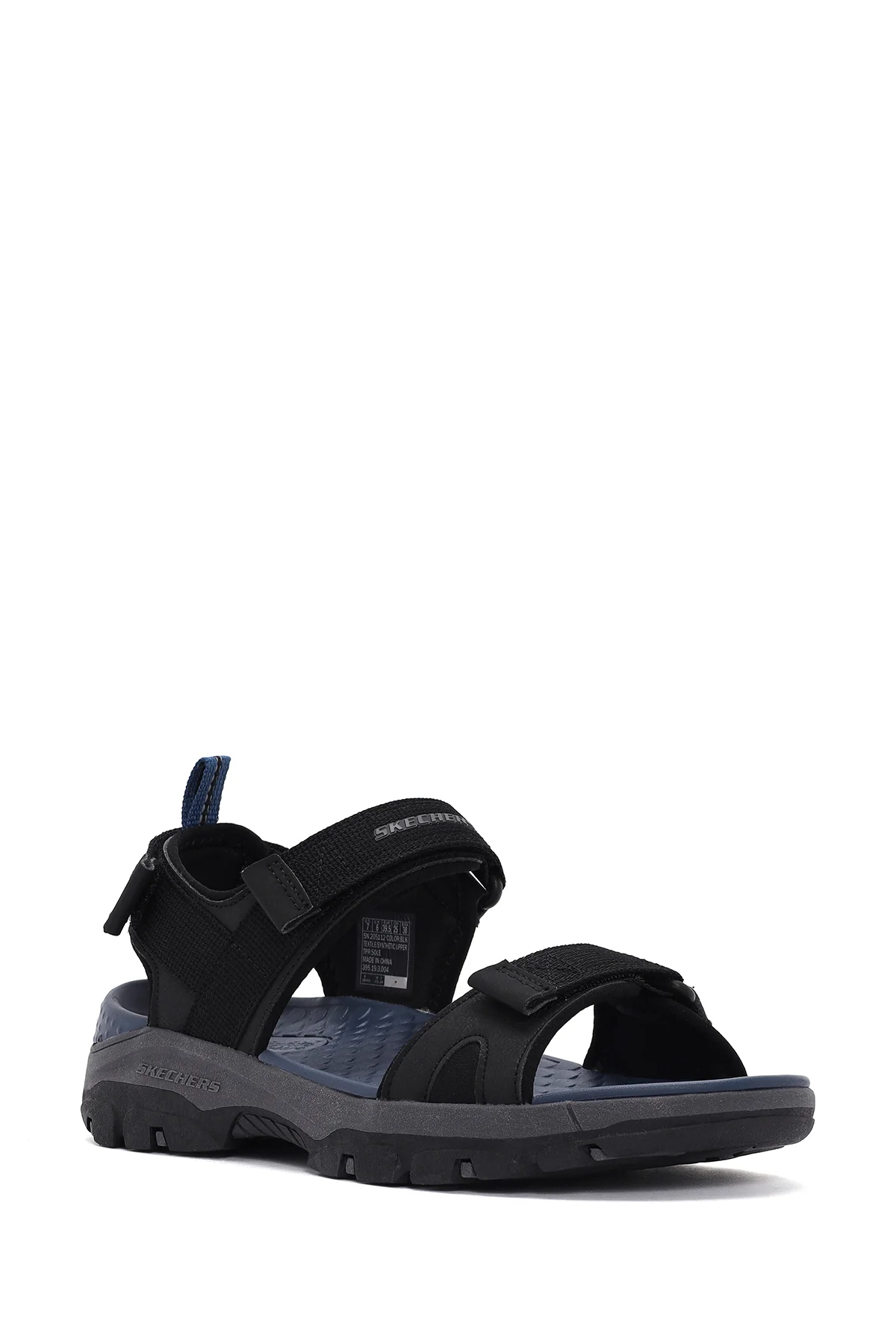 Skechers Erkek Siyah Tresmen - Ryer Kumaş Sandalet - Image 6