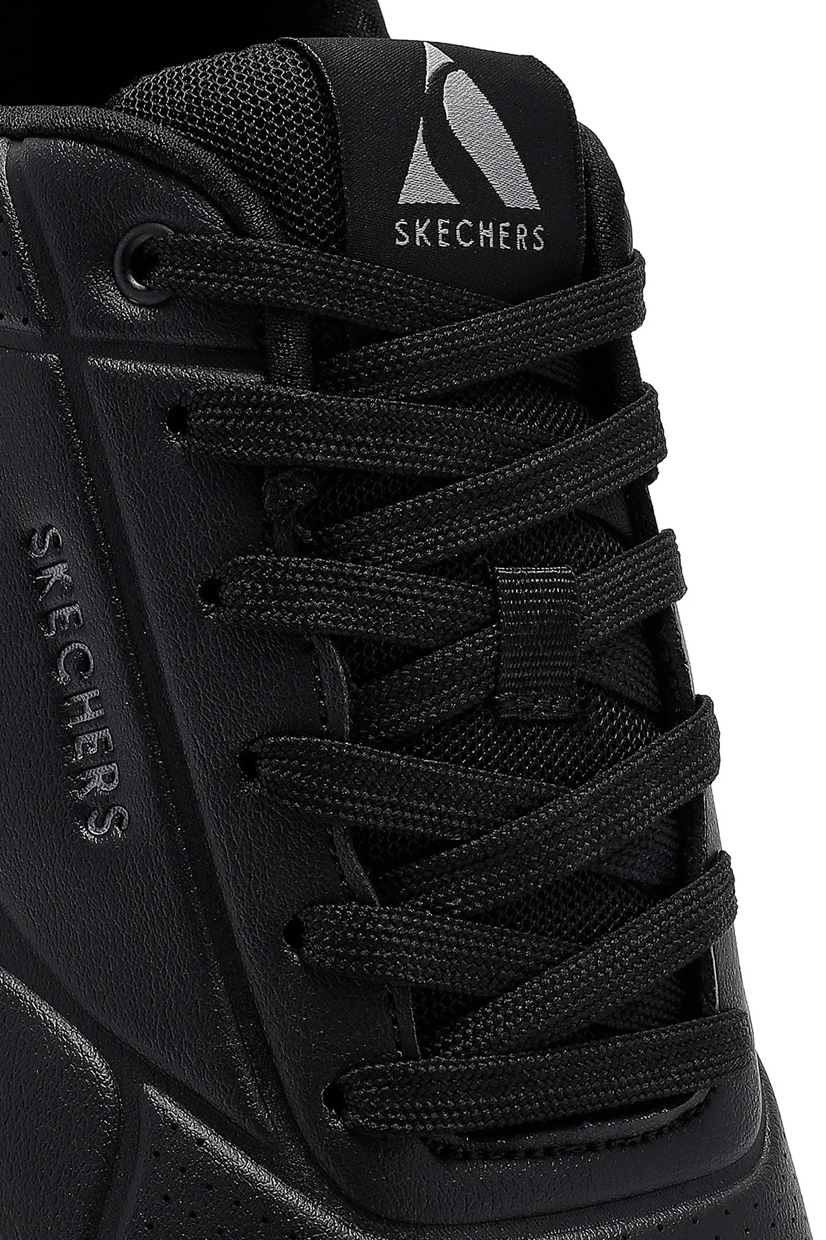 Skechers Erkek Siyah Uno Court Bağcıklı Kalın Tabanlı Sneaker - Image 10