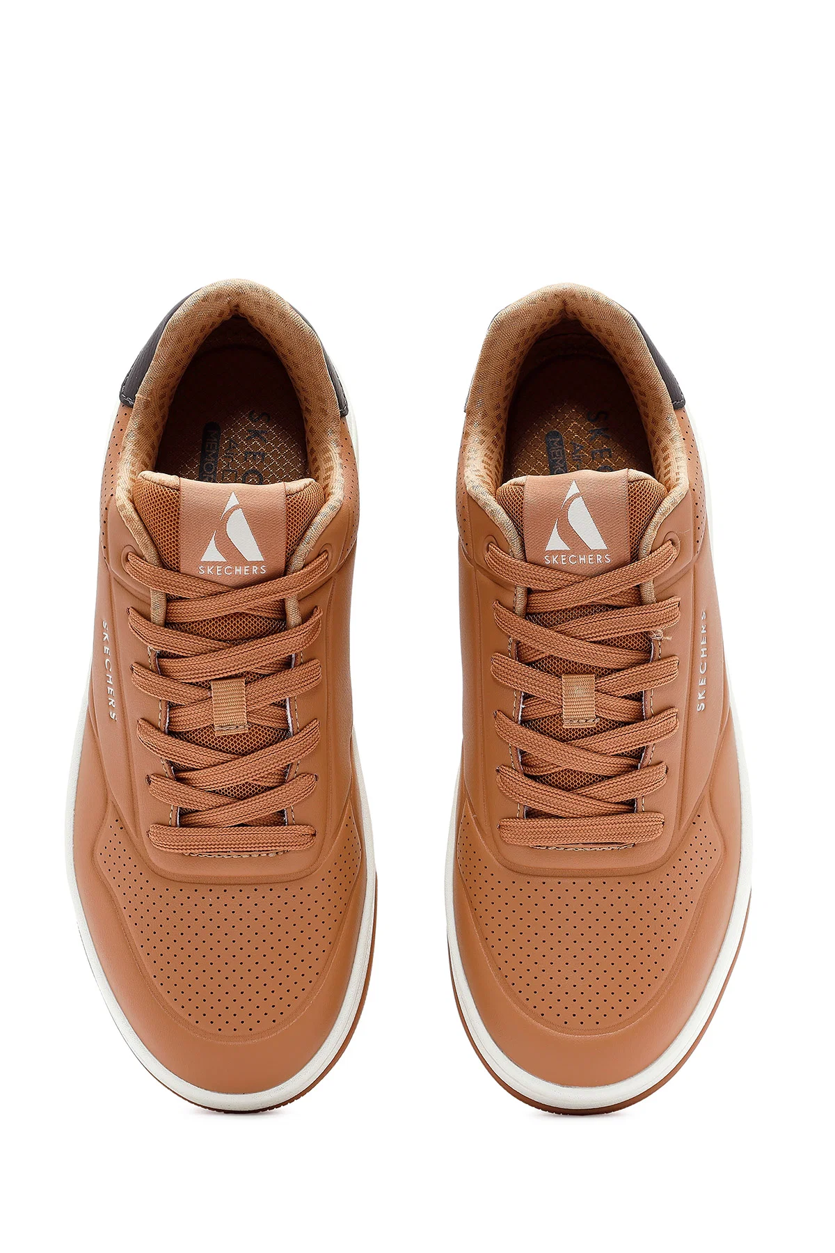 Skechers Erkek Taba Uno Court Bağcıklı Kalın Tabanlı Sneaker - Image 7