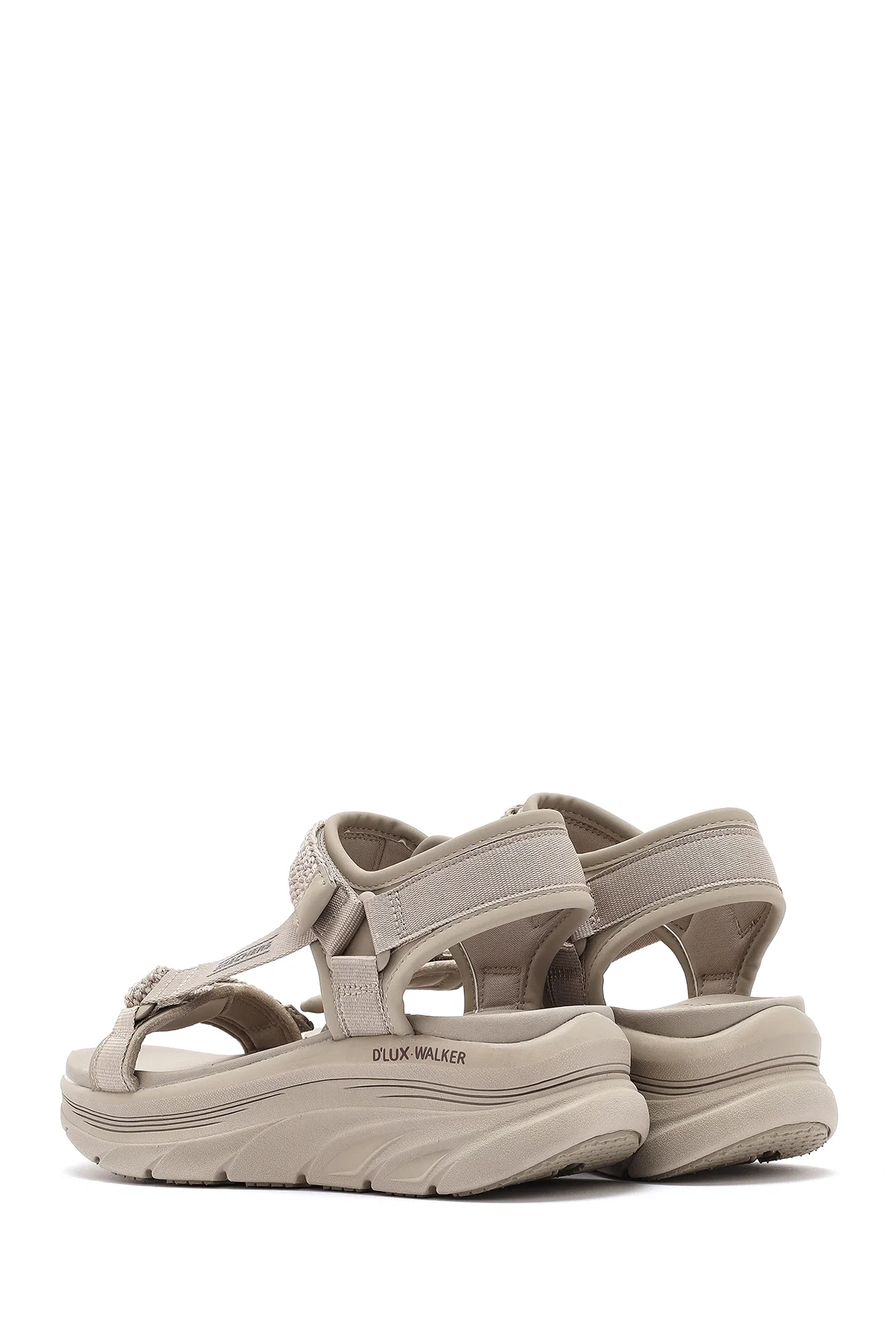 Skechers Kadın Bej D'lux Walker - Pretty Field Kalın Tabanlı Sandalet - Image 5