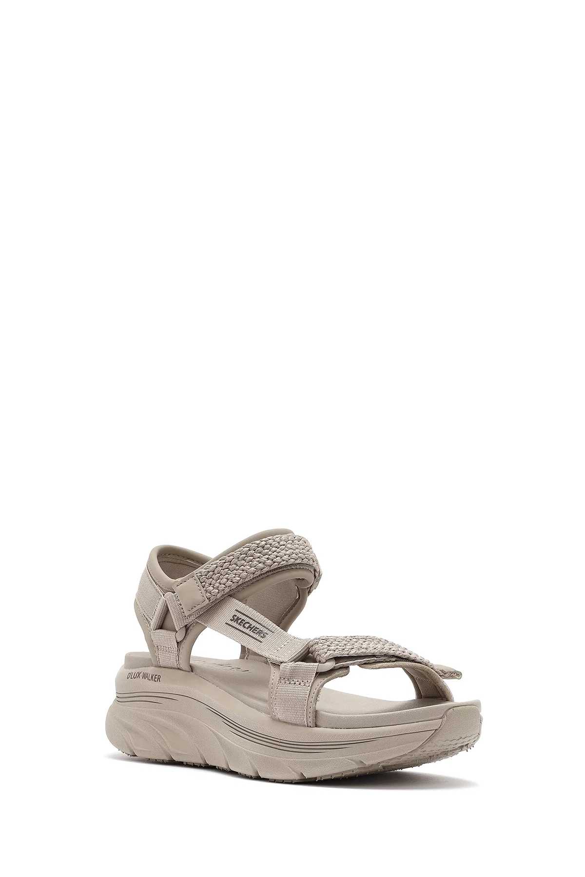 Skechers Kadın Bej D'lux Walker - Pretty Field Kalın Tabanlı Sandalet - Image 6