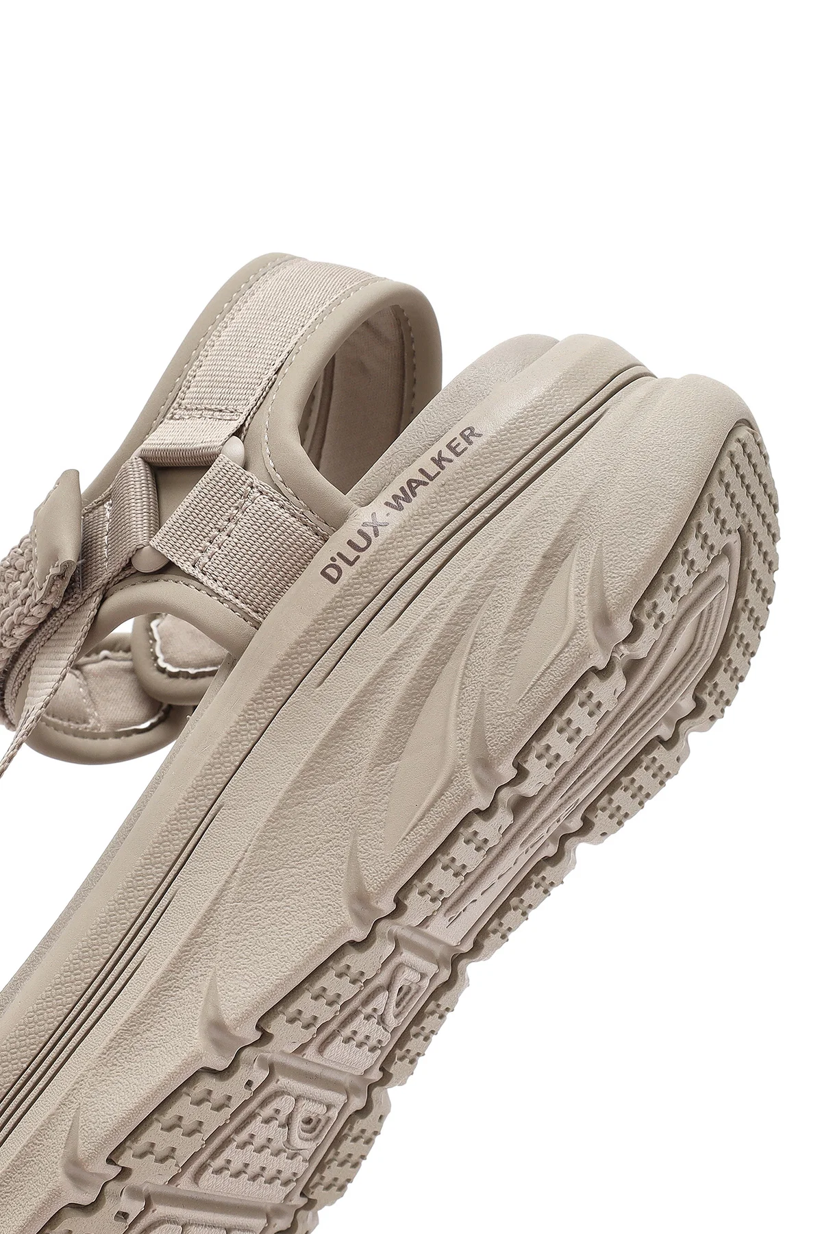 Skechers Kadın Bej D'lux Walker - Pretty Field Kalın Tabanlı Sandalet - Image 8