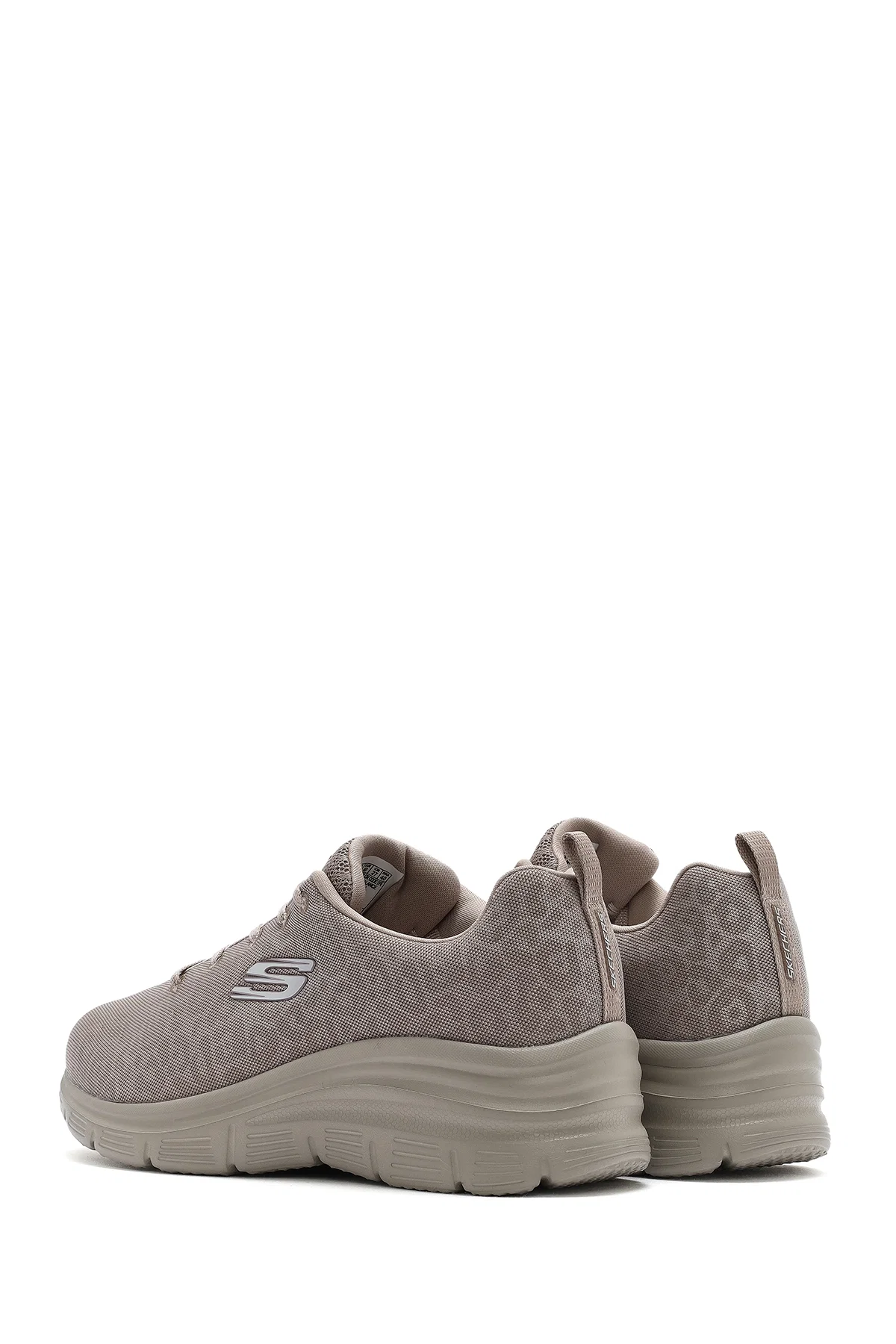 Skechers Kadın Bej Fashion Fit Bağcıklı Kumaş Sneaker - Image 5