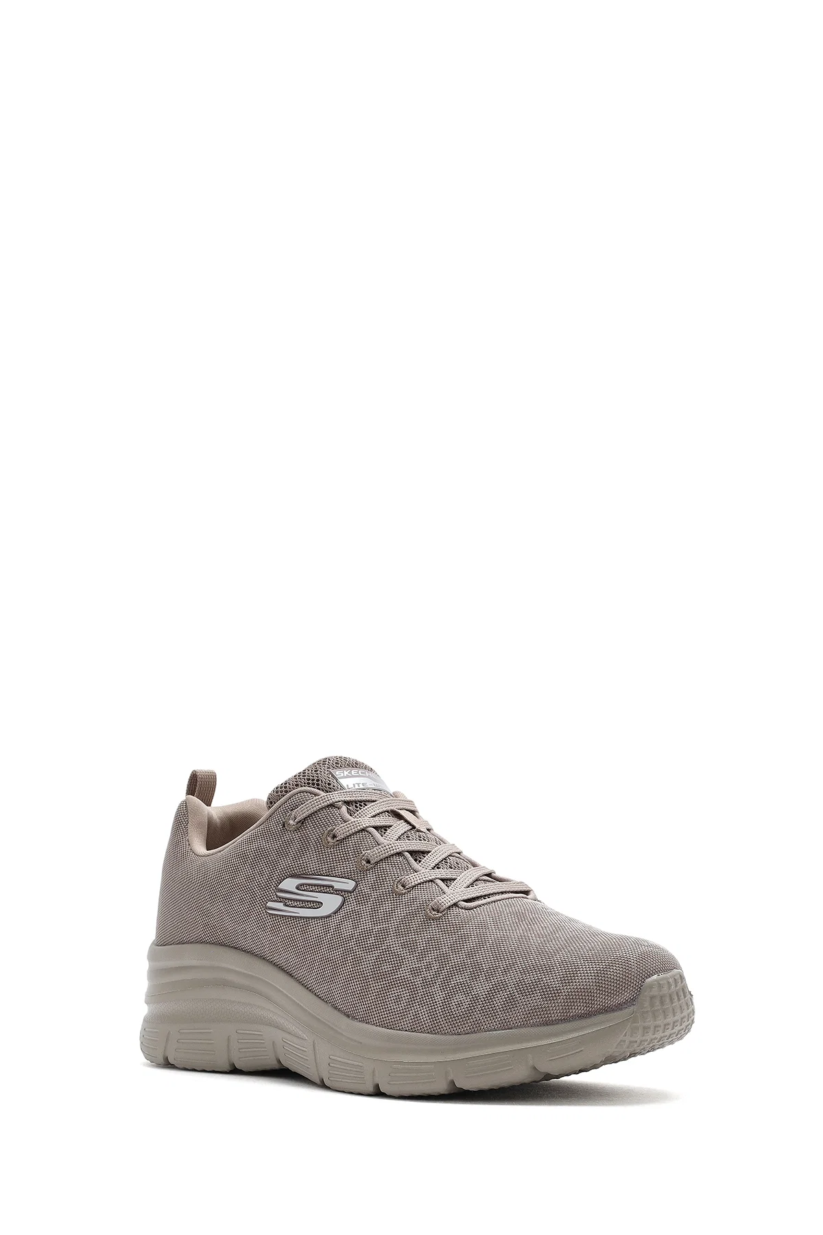 Skechers Kadın Bej Fashion Fit Bağcıklı Kumaş Sneaker - Image 6