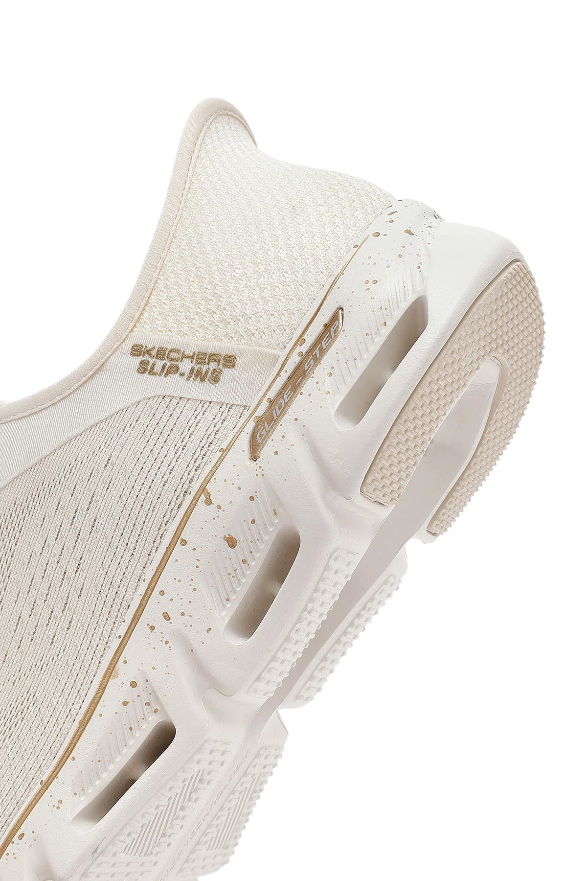Skechers Kadın Bej Glide Step Gratify Bağcıklı Kumaş Sneaker - Image 10