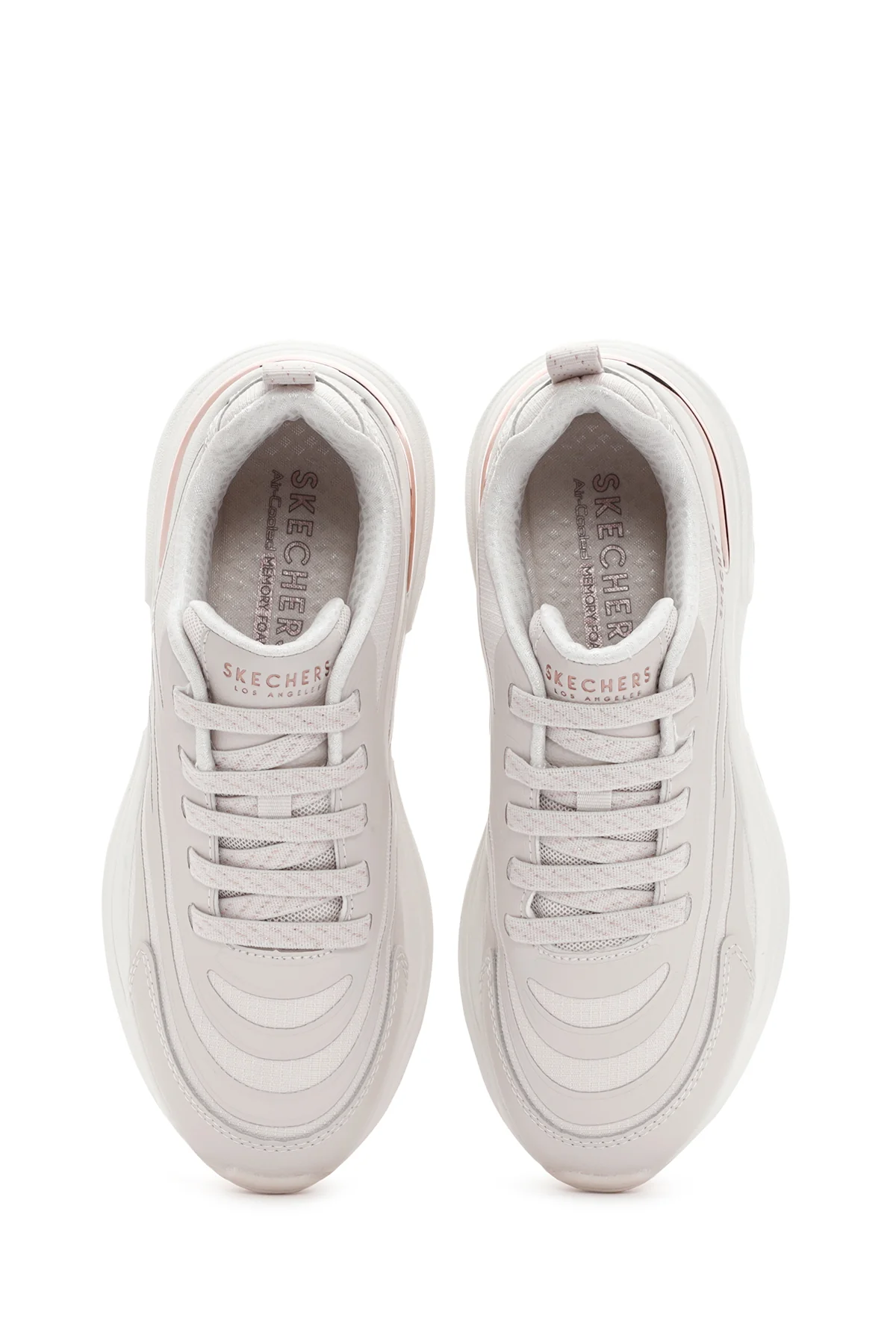 Skechers Kadın Bej Hazel - Step N Flow Bağcıklı Spor Sneaker - Image 7