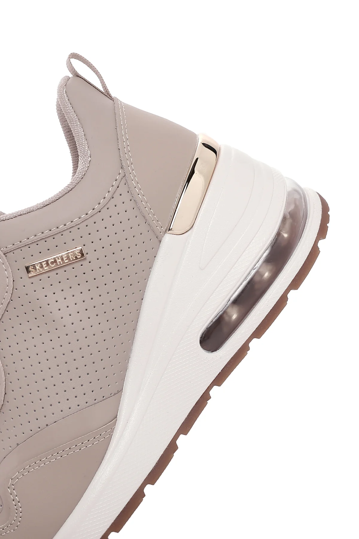 Skechers Kadın Bej Million Air-Hotter Air Kalın Tabanlı Dolgu Topuklu Sneaker - Image 7