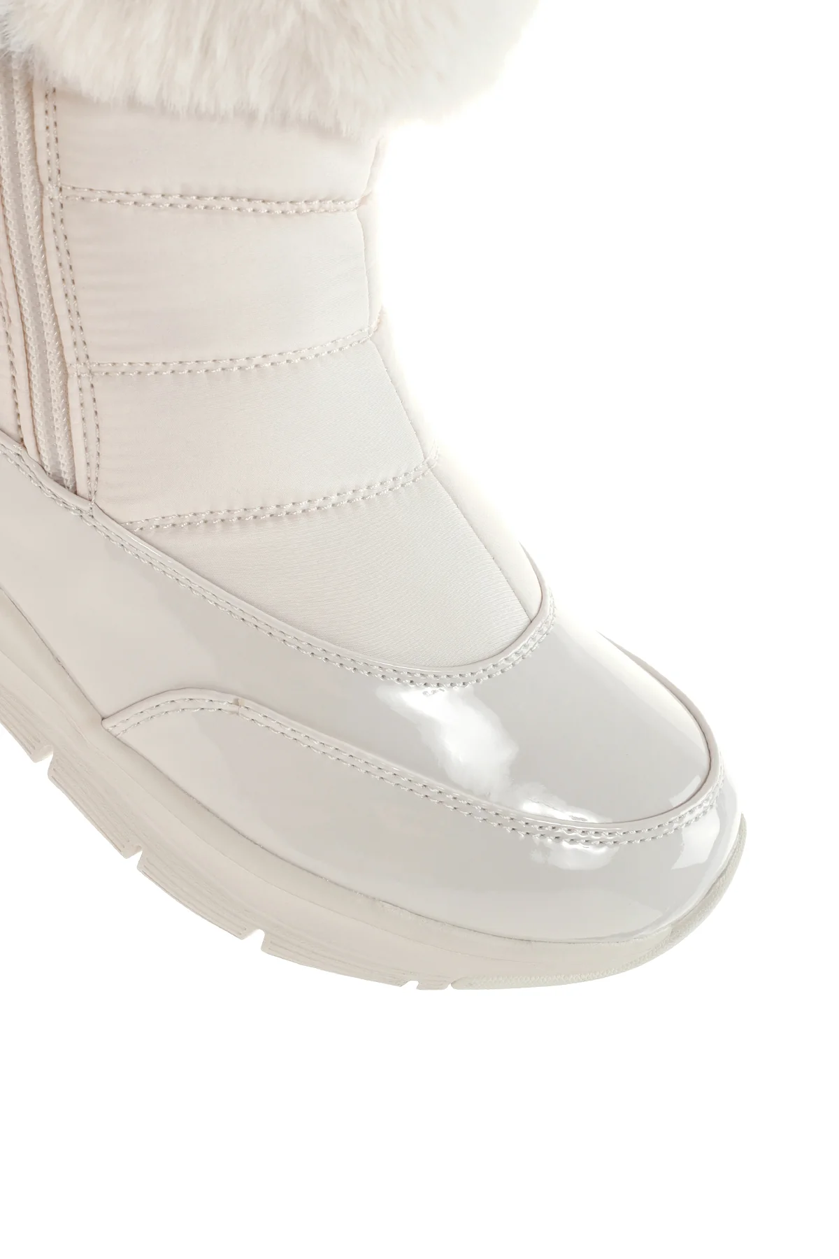 Skechers Kadın Beyaz Arch Fit Smooth - Cool Puff Rugan Kalın Tabanlı Bot - Image 10