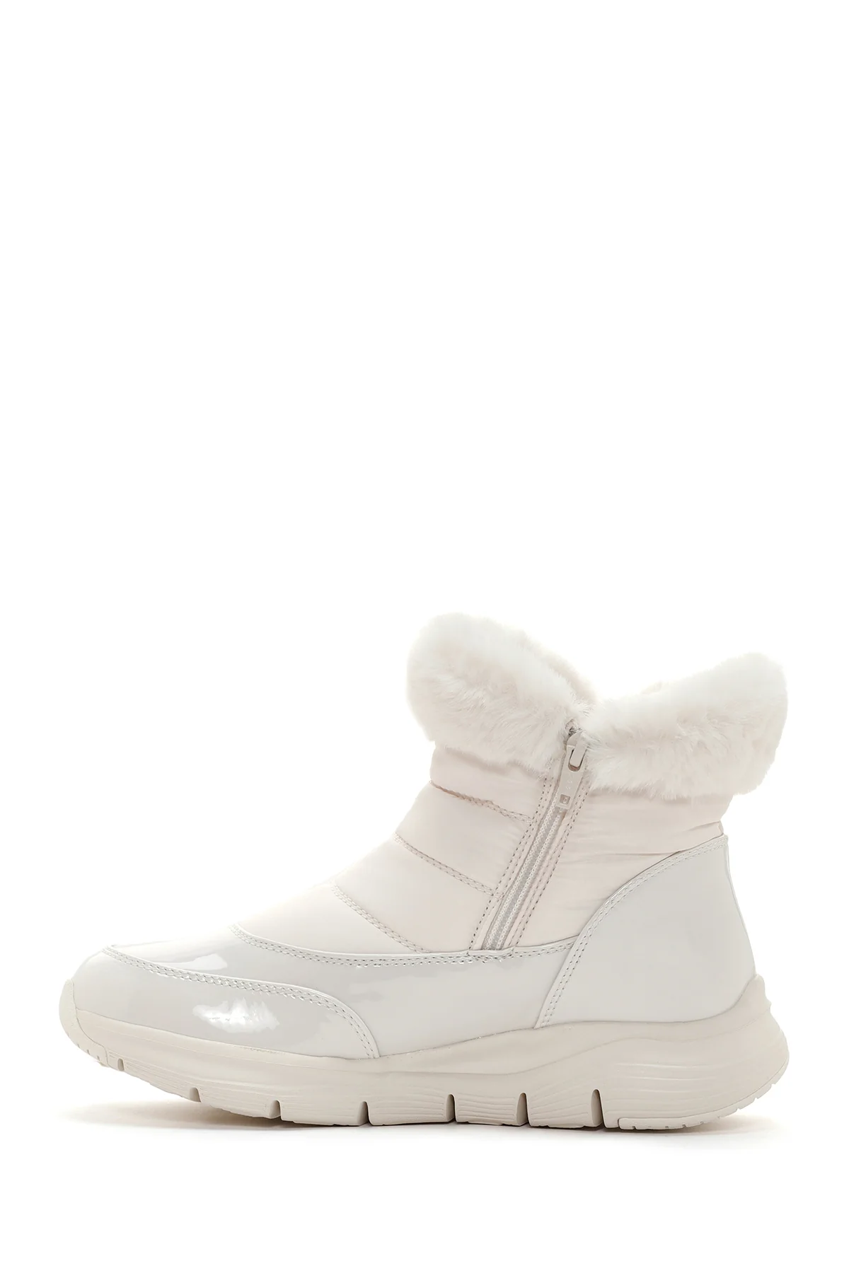 Skechers Kadın Beyaz Arch Fit Smooth - Cool Puff Rugan Kalın Tabanlı Bot - Image 2