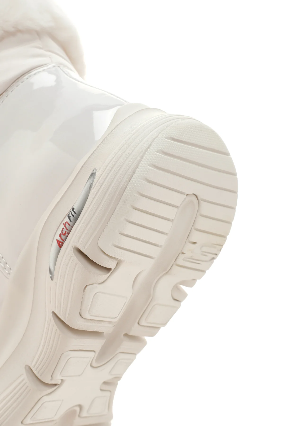 Skechers Kadın Beyaz Arch Fit Smooth - Cool Puff Rugan Kalın Tabanlı Bot - Image 8