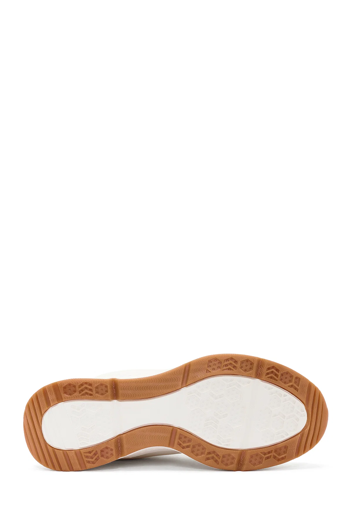 Skechers Kadın Beyaz Bobs Arch Comfort Bağcıklı Kalın Tabanlı Deri Sneaker - Image 4