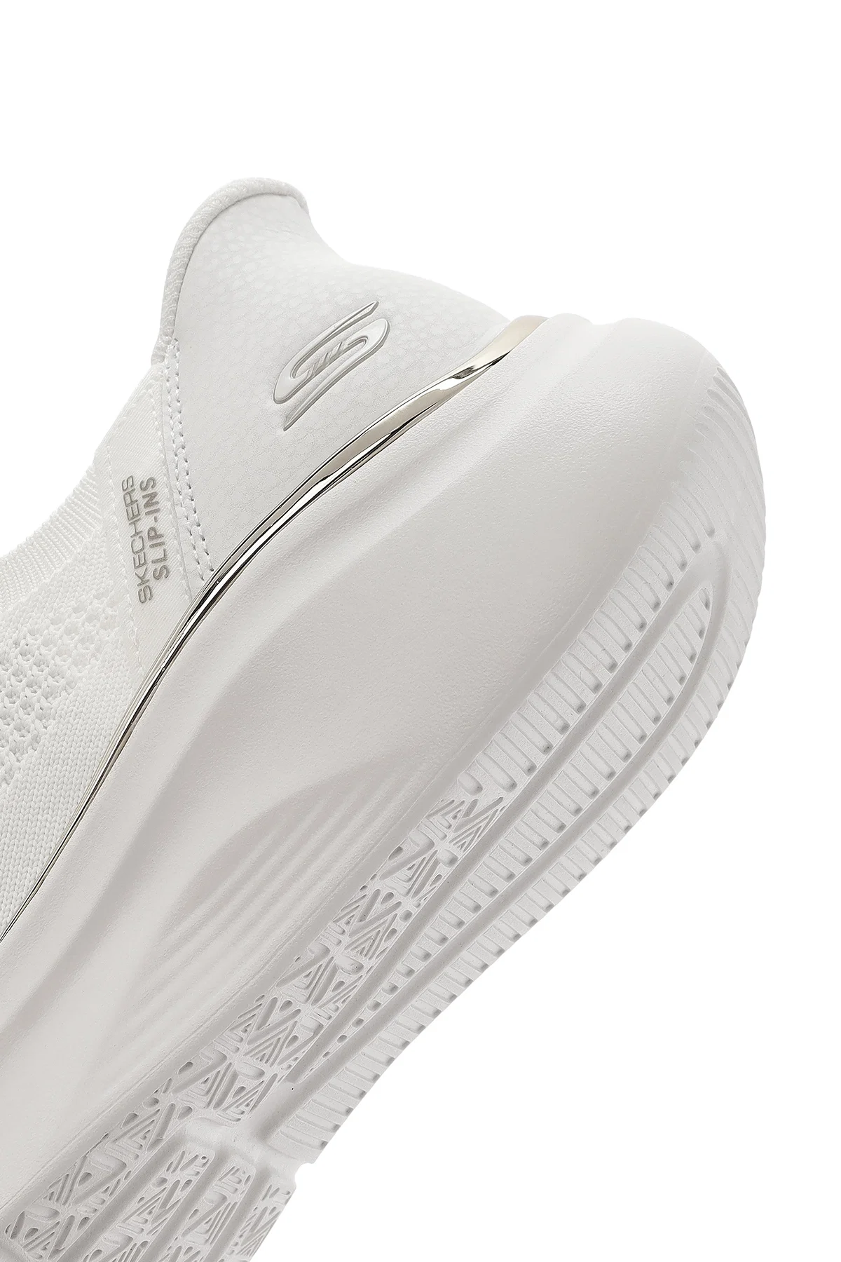 Skechers Kadın Beyaz Bobs B Love - True Delight Bağcıklı Kalın Tabanlı Kumaş Sneaker - Image 8