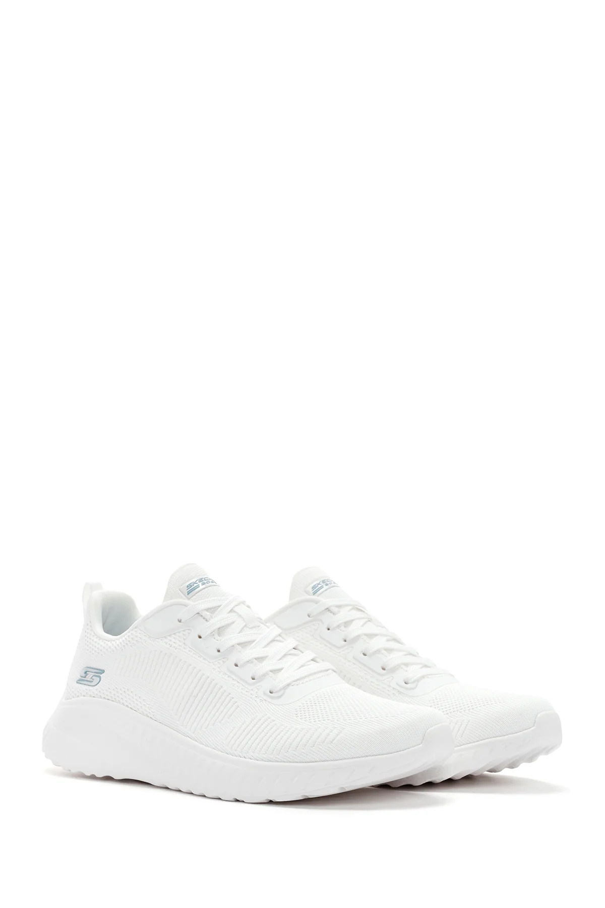 Skechers Kadın Beyaz Bobs Squad Chaos Bağcıklı Sneaker - Image 3
