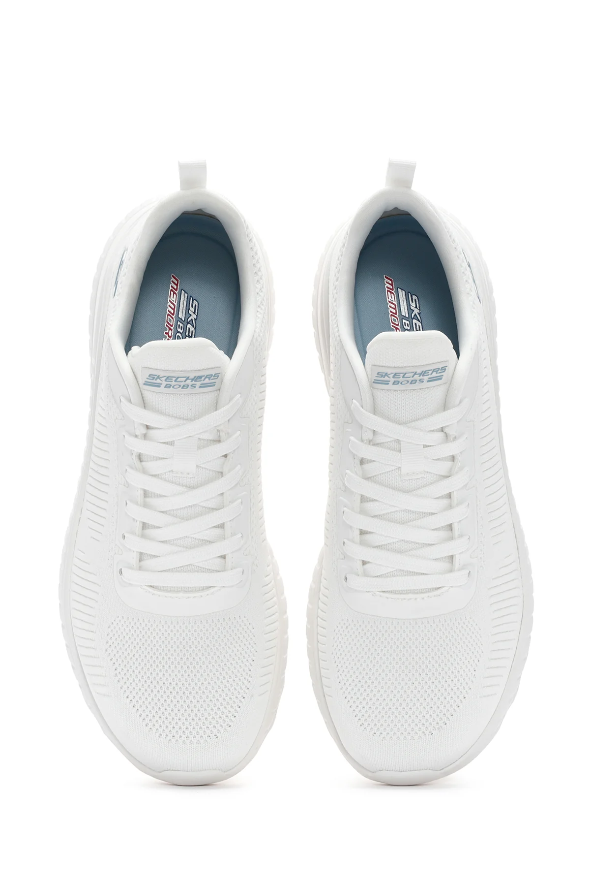Skechers Kadın Beyaz Bobs Squad Chaos Bağcıklı Sneaker - Image 7