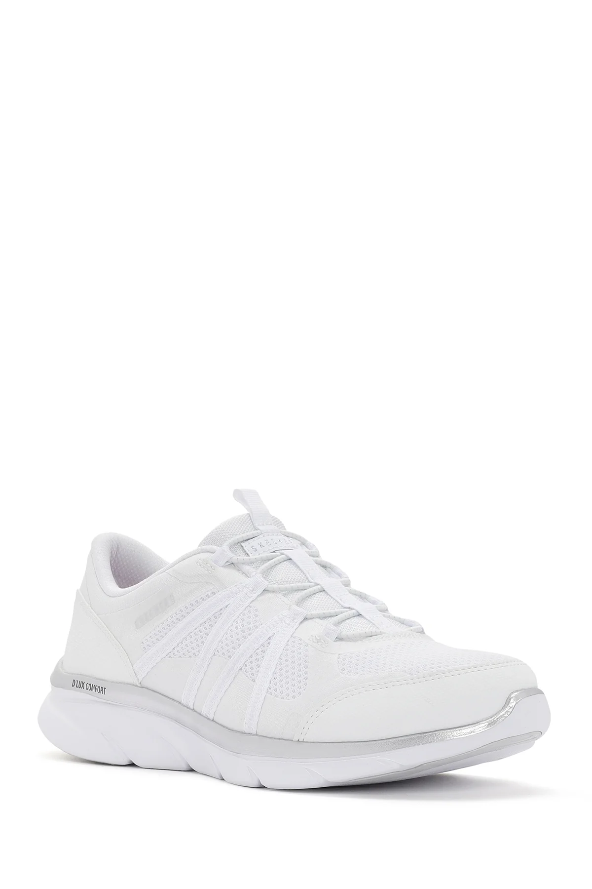 Skechers Kadın Beyaz D'lux Comfort - Surreal Kumaş Sneaker - Image 6