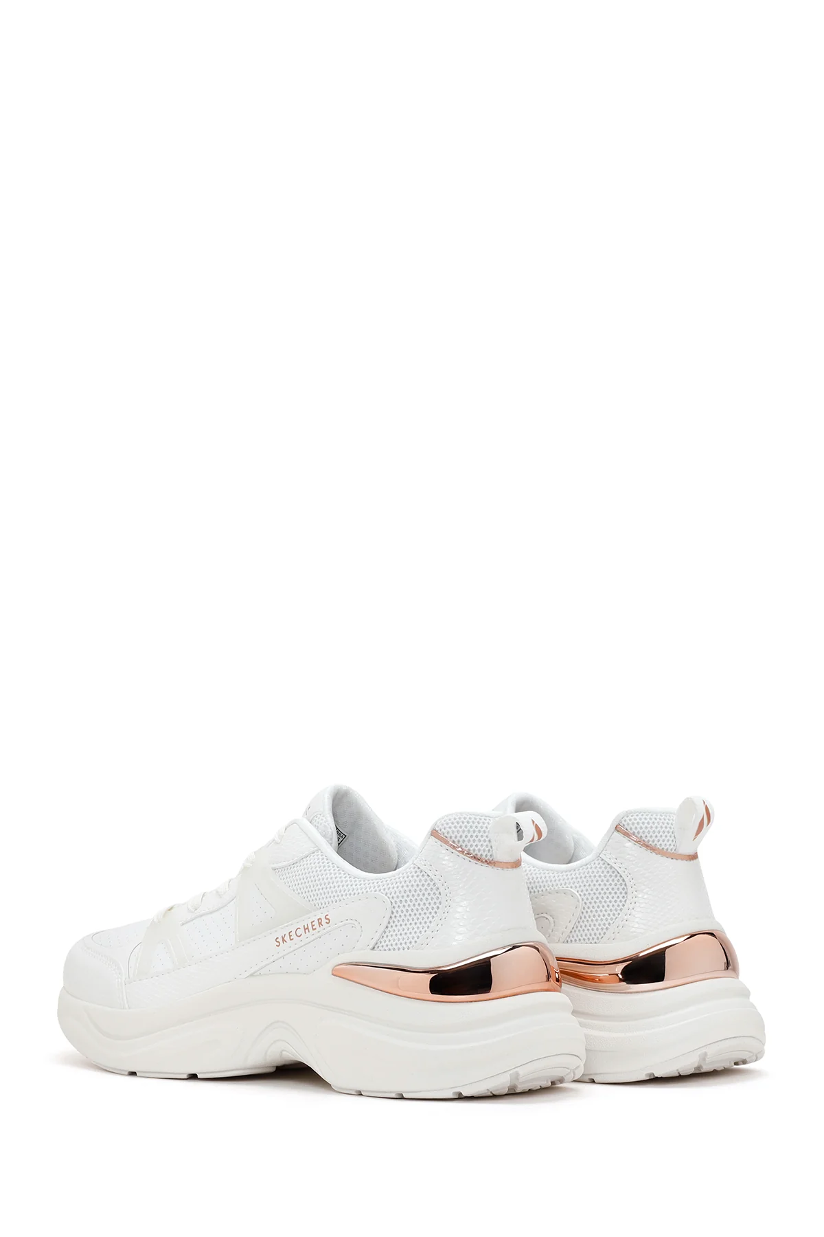 Skechers Kadın Beyaz Hazel - Faye Kalın Tabanlı Sneaker - Image 5