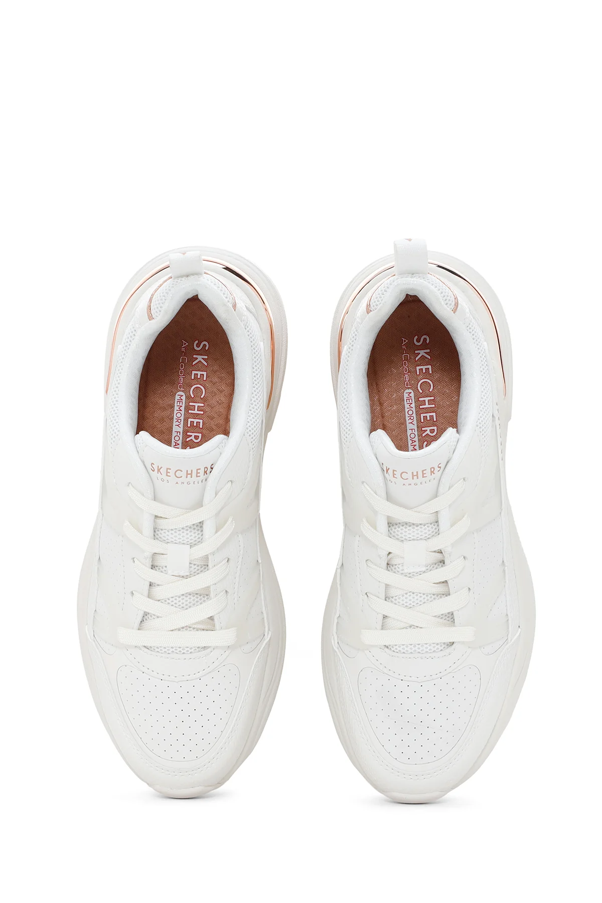 Skechers Kadın Beyaz Hazel - Faye Kalın Tabanlı Sneaker - Image 6