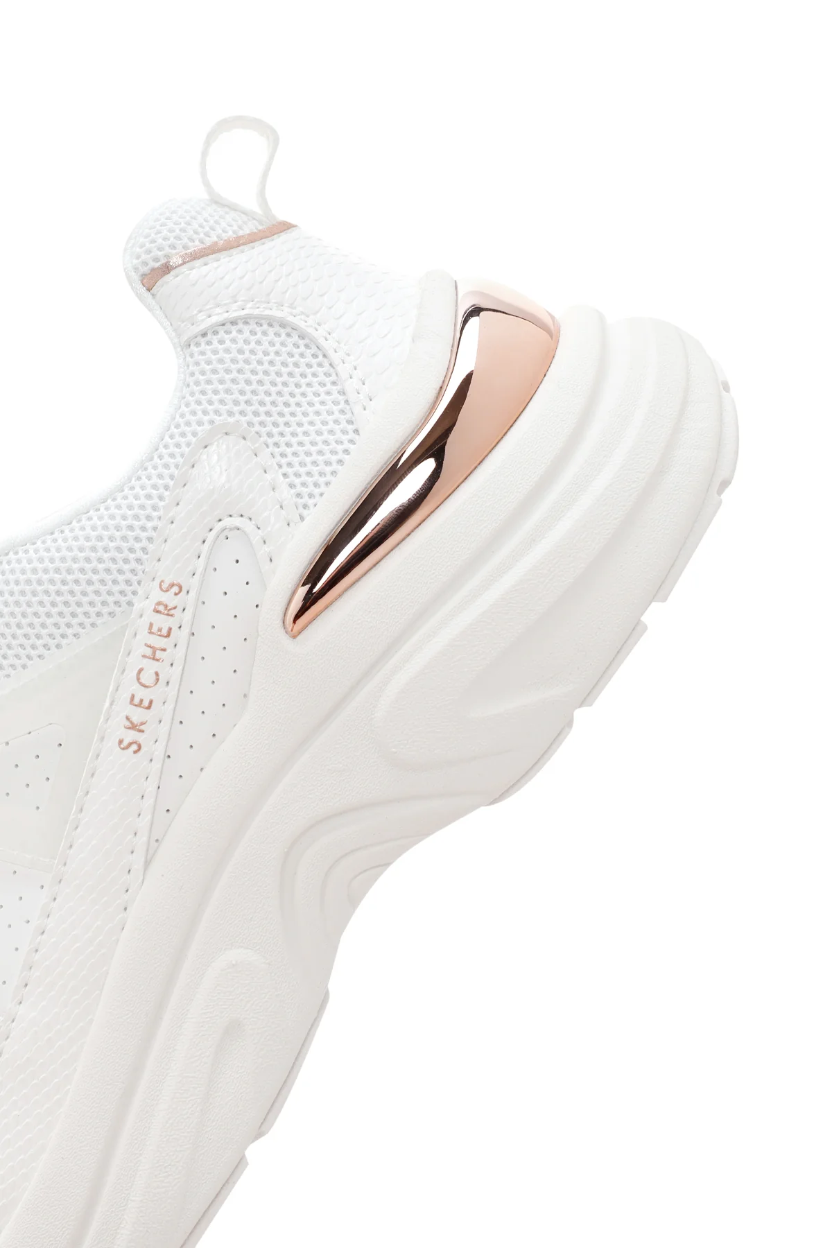 Skechers Kadın Beyaz Hazel - Faye Kalın Tabanlı Sneaker - Image 7