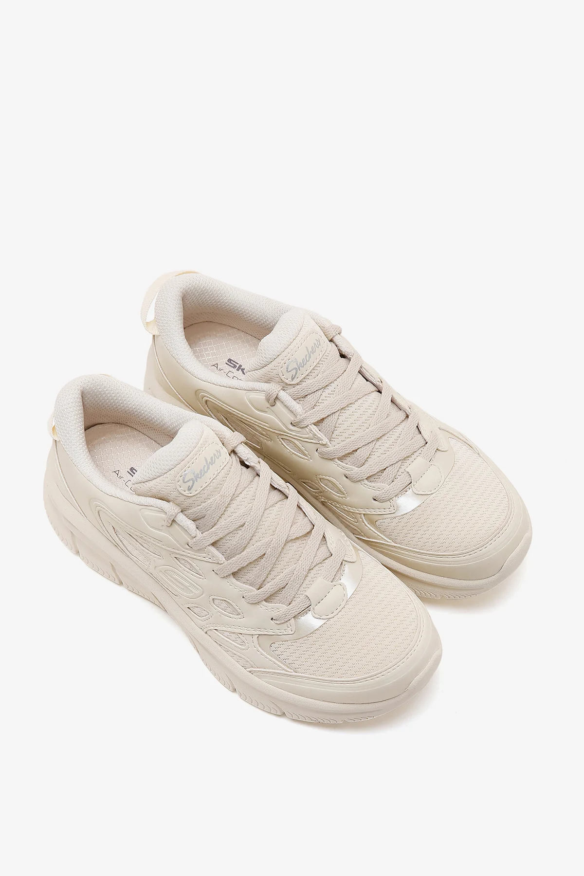 Skechers Kadın Beyaz Modern D'lux Bağcıklı Sneaker - Image 3
