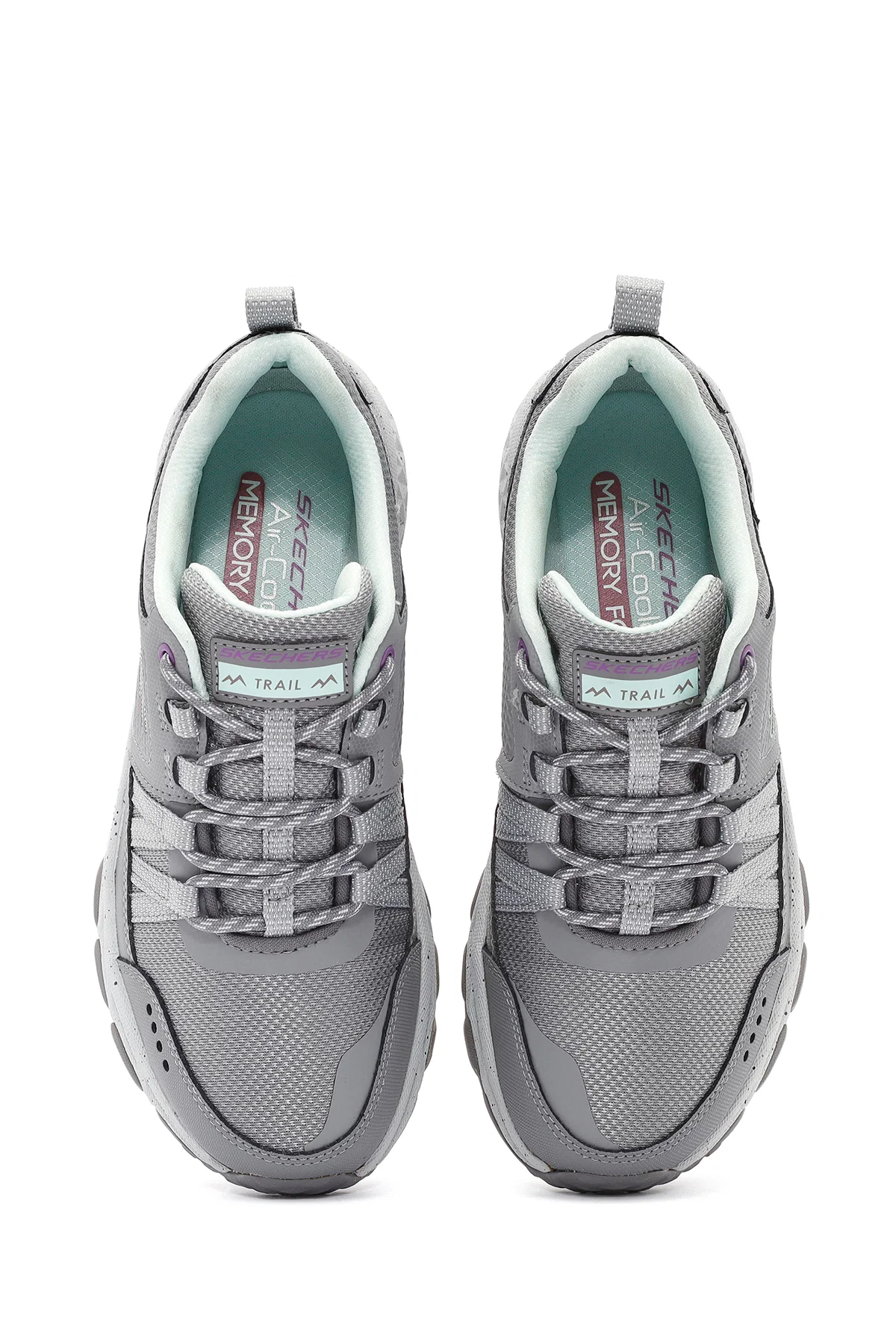Skechers Kadın Gri Escape Plan Bağcıklı Sneaker - Image 6