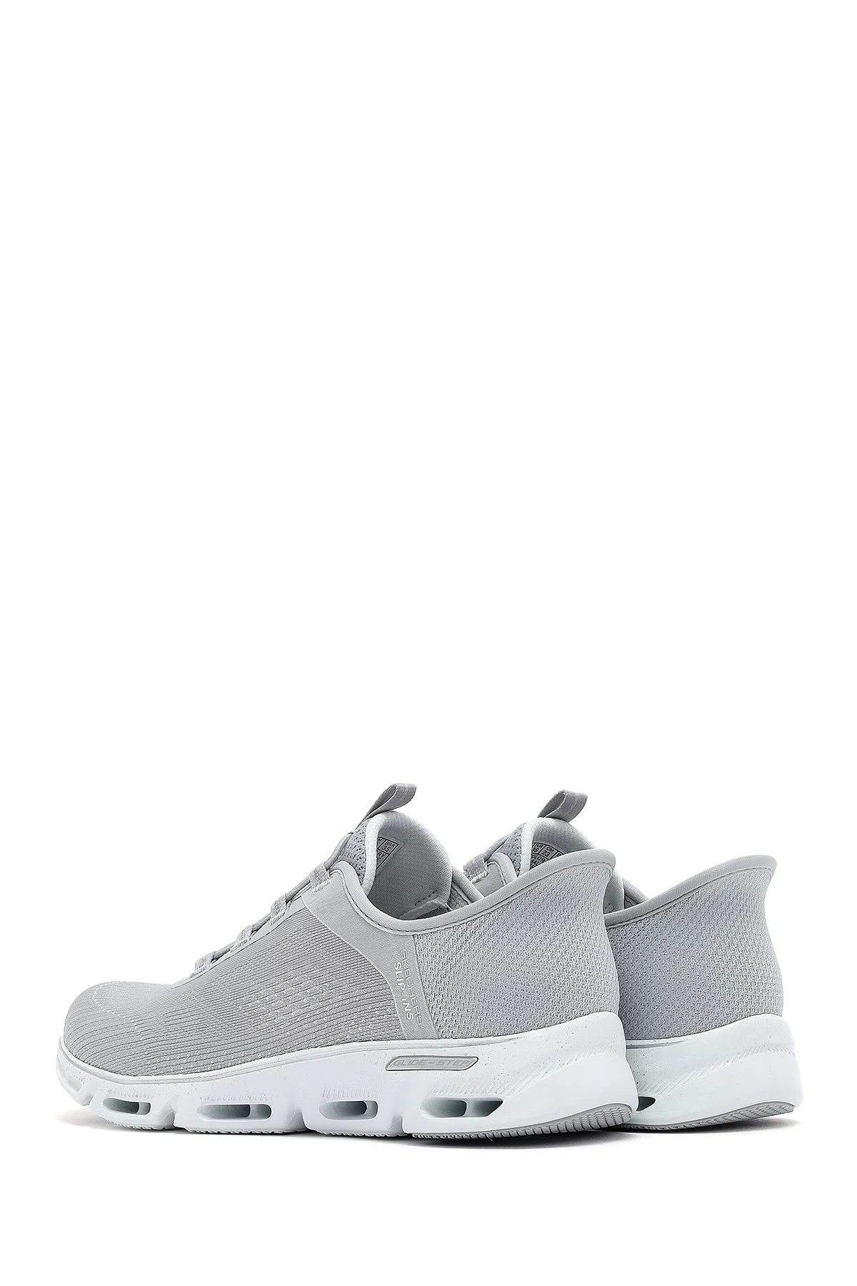 Skechers Kadın Gri Glide Step Gratify Bağcıklı Kumaş Sneaker - Image 5