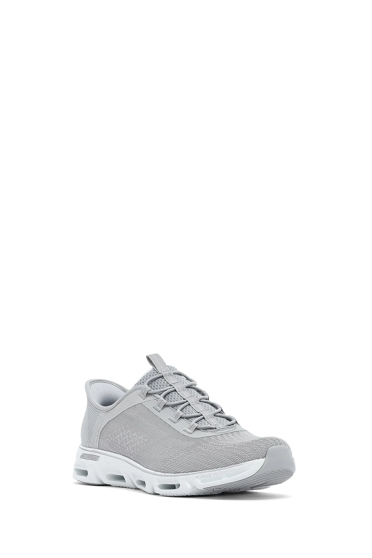 Skechers Kadın Gri Glide Step Gratify Bağcıklı Kumaş Sneaker - Image 6