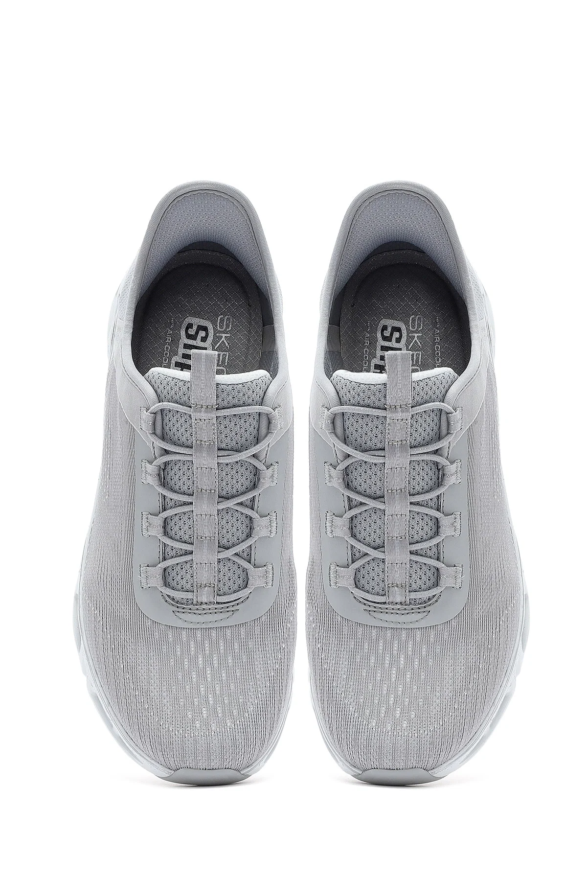 Skechers Kadın Gri Glide Step Gratify Bağcıklı Kumaş Sneaker - Image 7