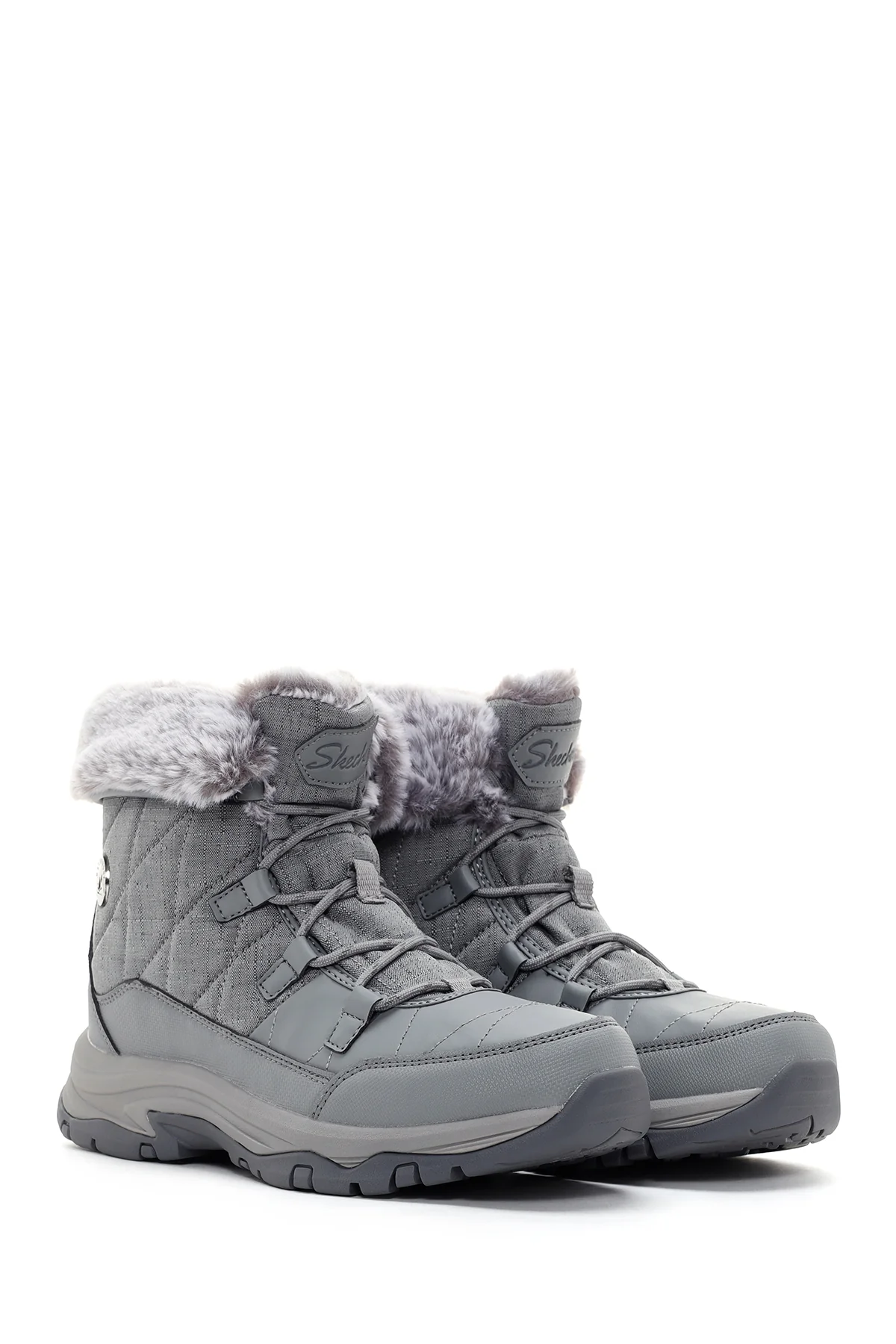 Skechers Kadın Gri Trego Outdoor Bot - Image 4