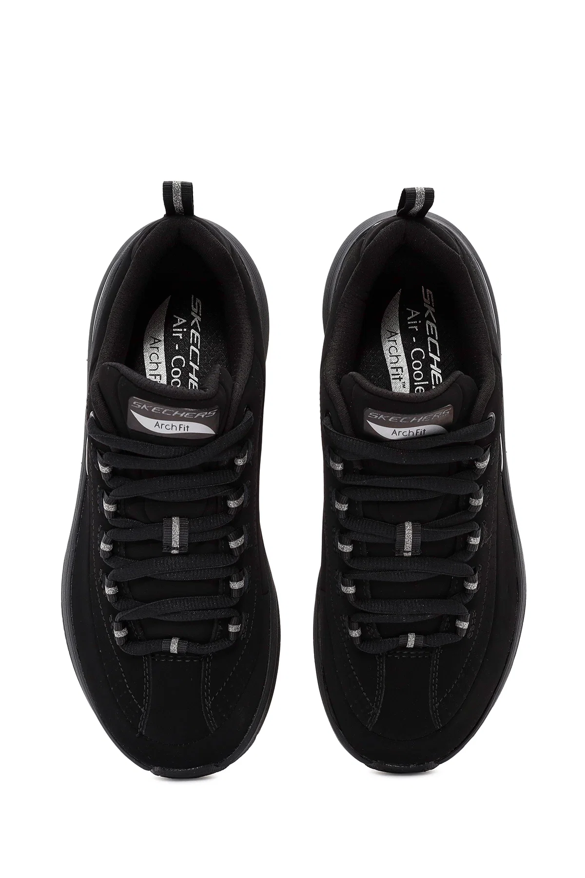 Skechers Kadın Siyah Arch Fit Bağcıklı Kalın Tabanlı Sneaker - Image 7