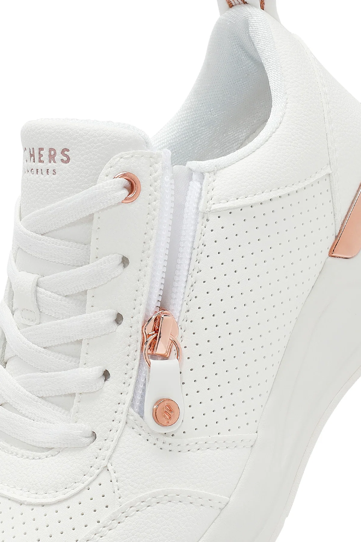 Skechers Kadın Siyah Billion Bağcıklı Fermuar Detaylı Deri Sneaker - Image 19