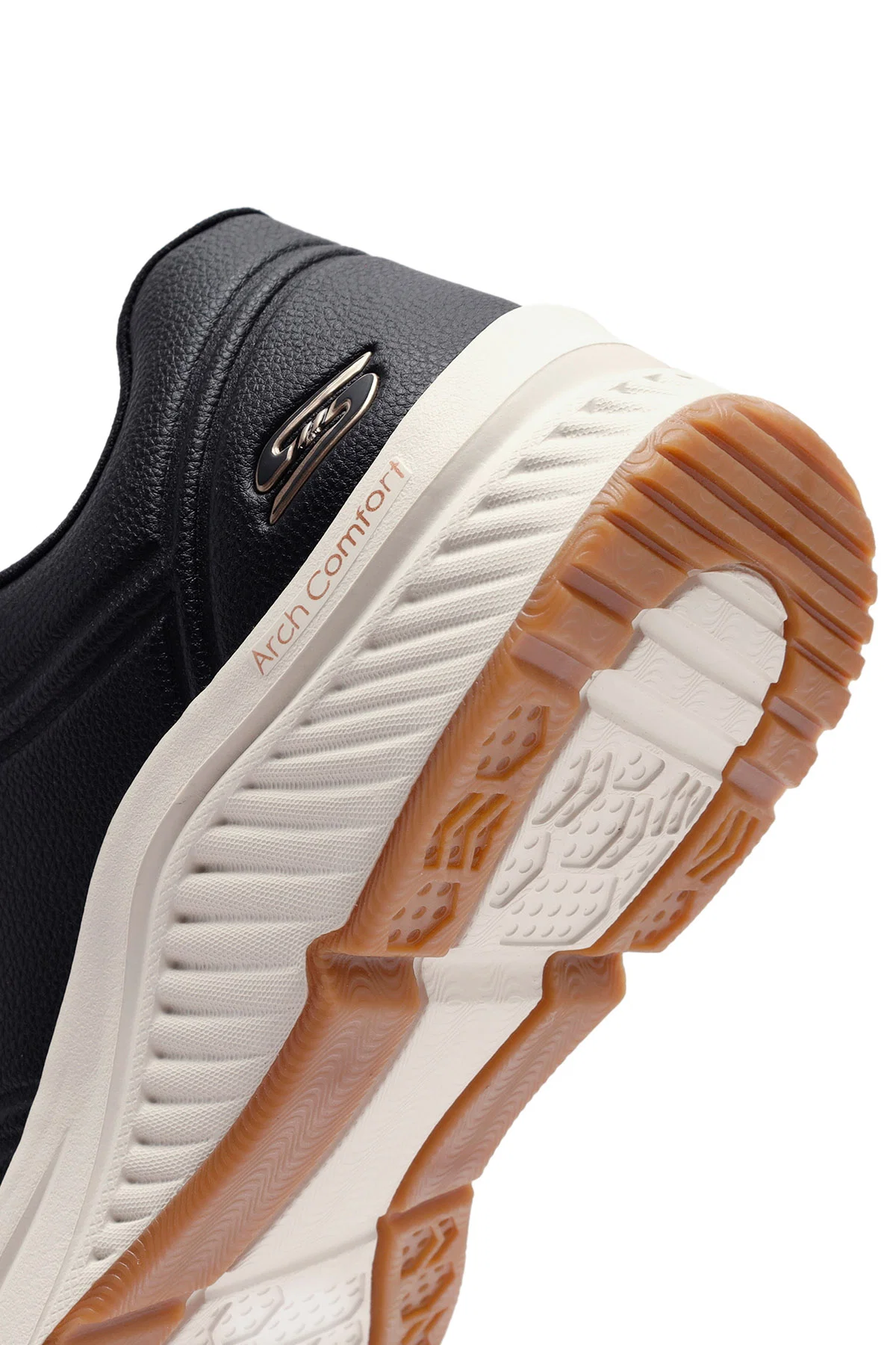 Skechers Kadın Siyah Bobs Arch Bağcıklı Kalın Tabanlı Deri Sneaker - Image 11