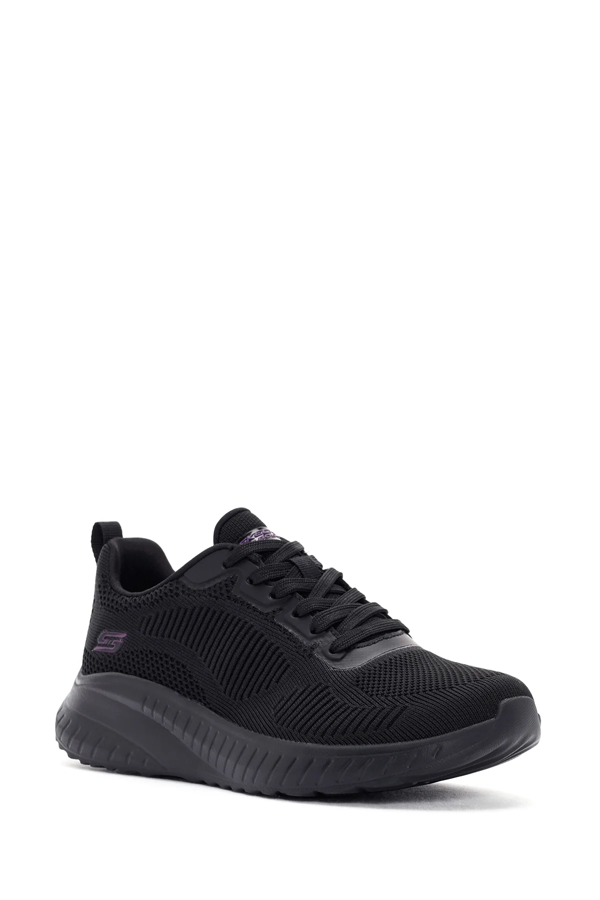 Skechers Kadın Siyah Bobs Squad Chaos - Face Off Bağcıklı Sneaker - Image 6
