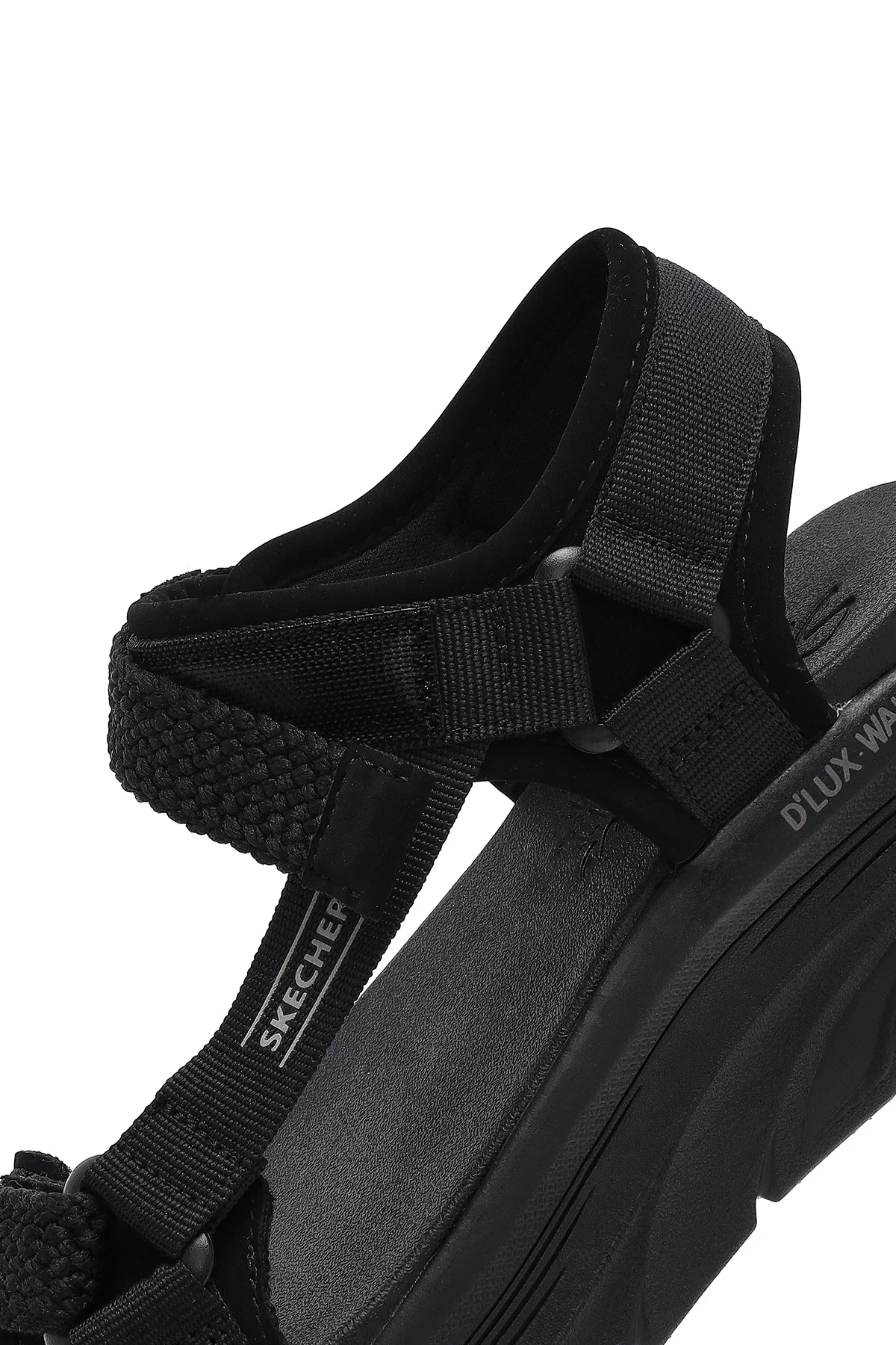 Skechers Kadın Siyah D'lux Walker - Pretty Field Kalın Tabanlı Sandalet - Image 10