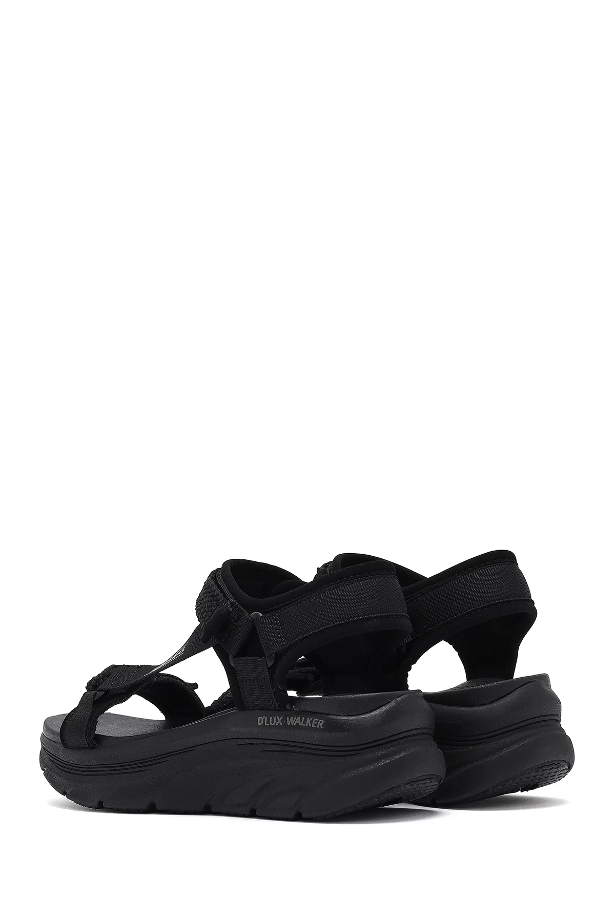 Skechers Kadın Siyah D'lux Walker - Pretty Field Kalın Tabanlı Sandalet - Image 5