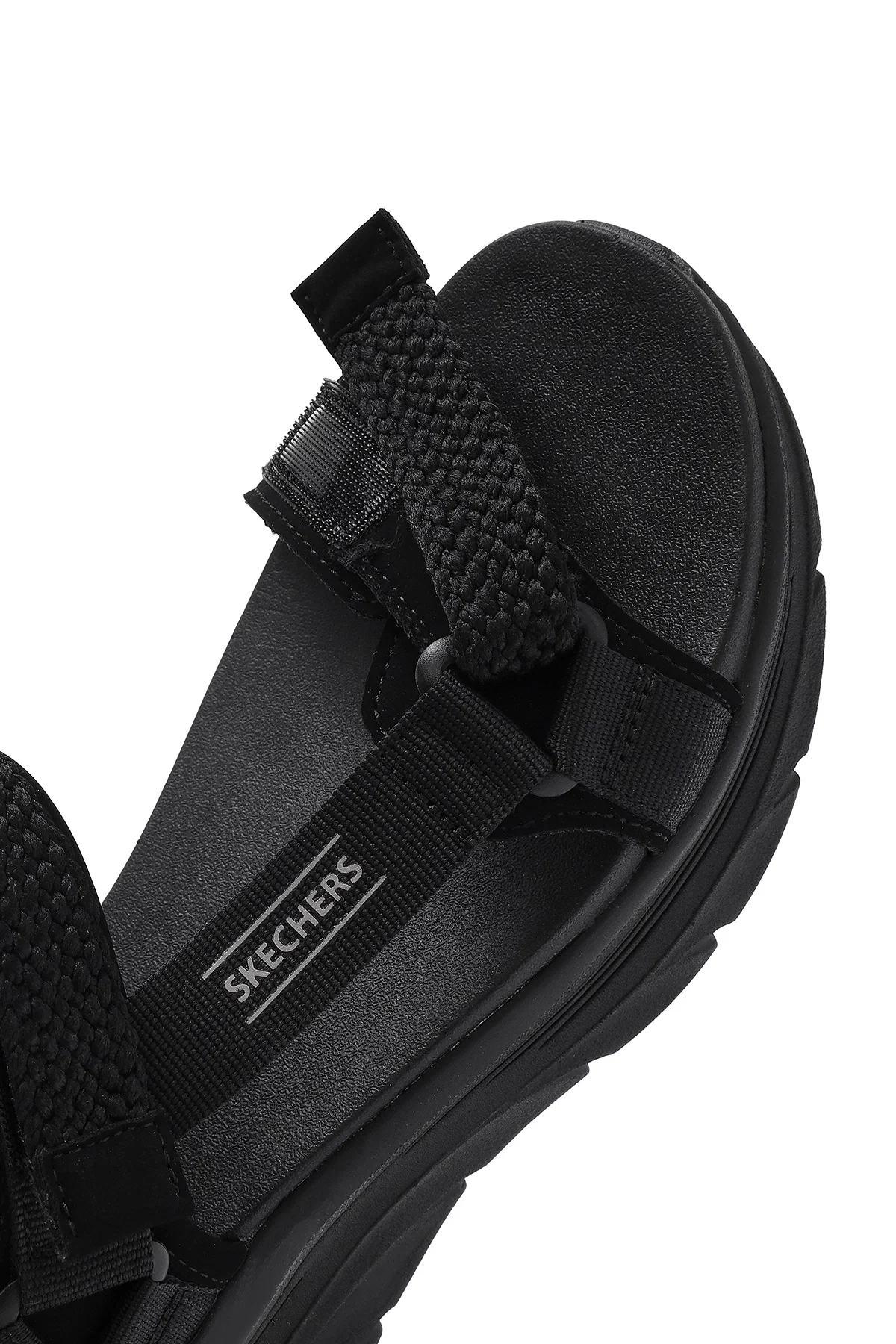 Skechers Kadın Siyah D'lux Walker - Pretty Field Kalın Tabanlı Sandalet - Image 9