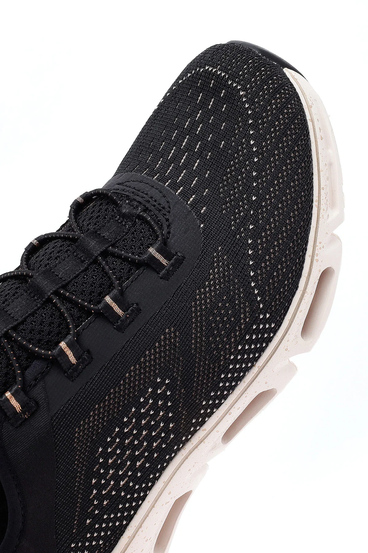Skechers Kadın Siyah Glide Bağcıklı Kalın Tabanlı Kumaş Sneaker - Image 10