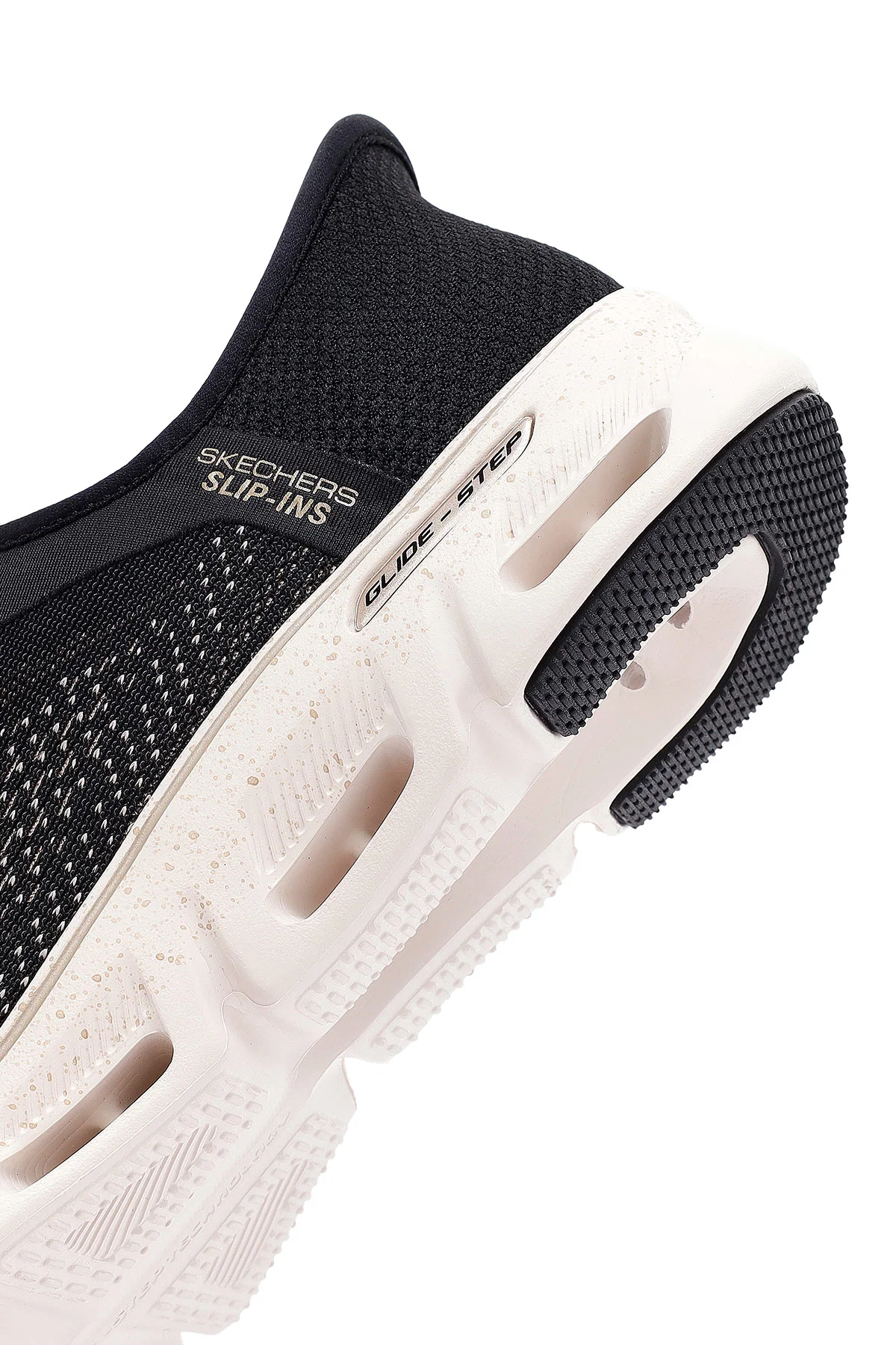 Skechers Kadın Siyah Glide Bağcıklı Kalın Tabanlı Kumaş Sneaker - Image 8