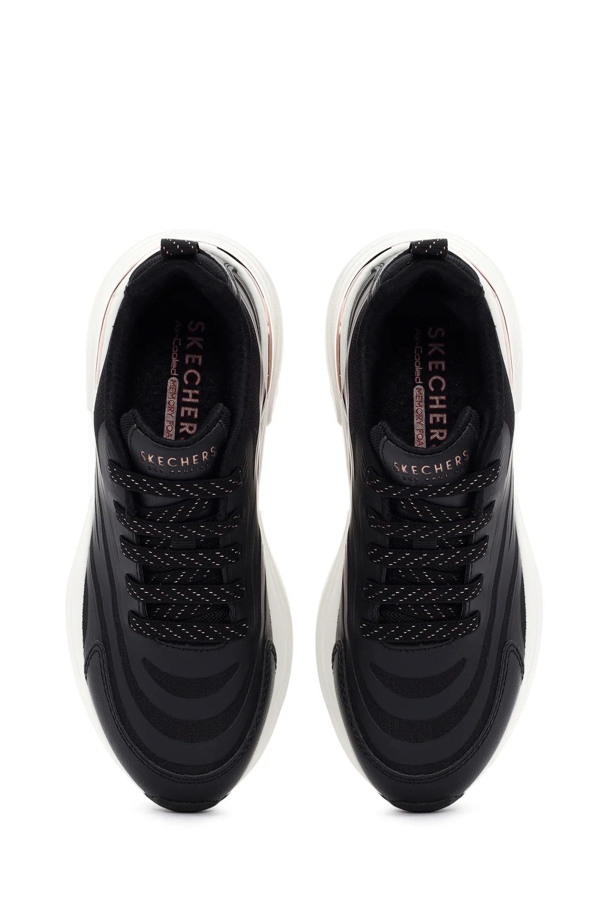 Skechers Kadın Siyah Hazel - Step N Flow Bağcıklı Kalın Tabanlı Sneaker - Image 7