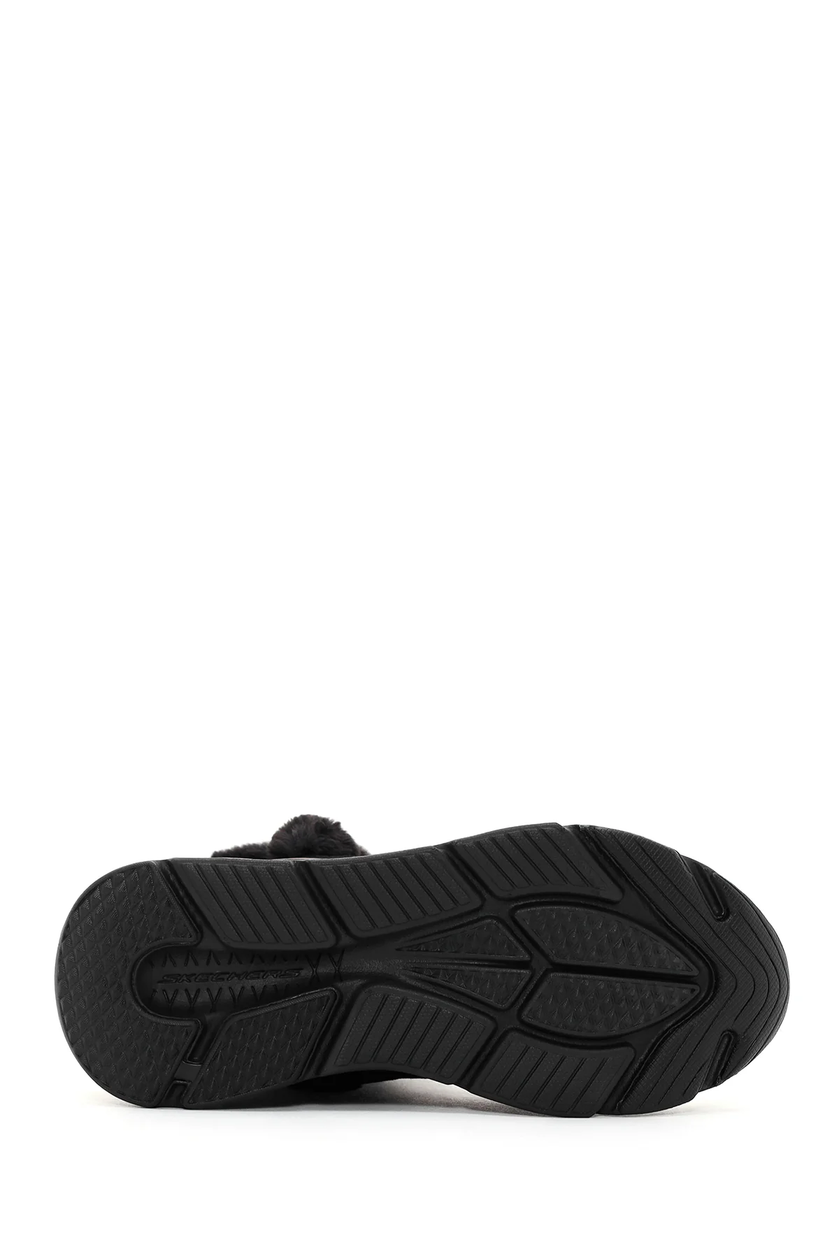 Skechers Kadın Siyah Max Cushioning Süet Deri Kalın Tabanlı Casual Bot - Image 4