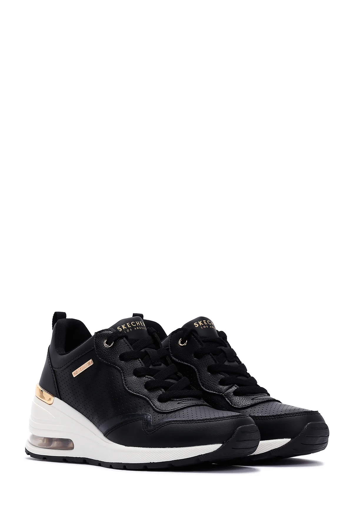 Skechers Kadın Siyah Millon Air Dolgu Topuk Sneaker - Image 3